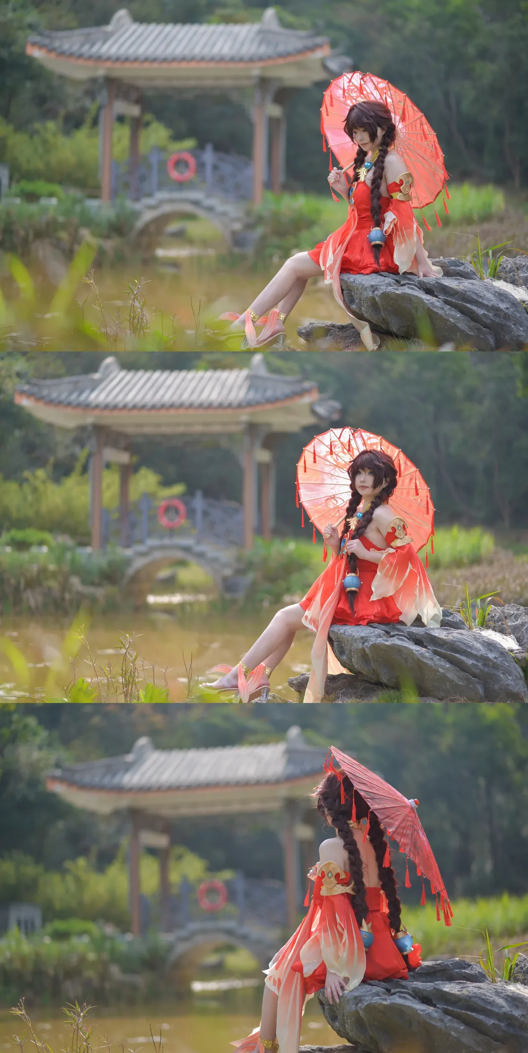 Honor of Kings, Da Qiao cosplay, Chinese-style cosplay, Anime cosplay photoshoot, Taishan outdoor photography - Image 2