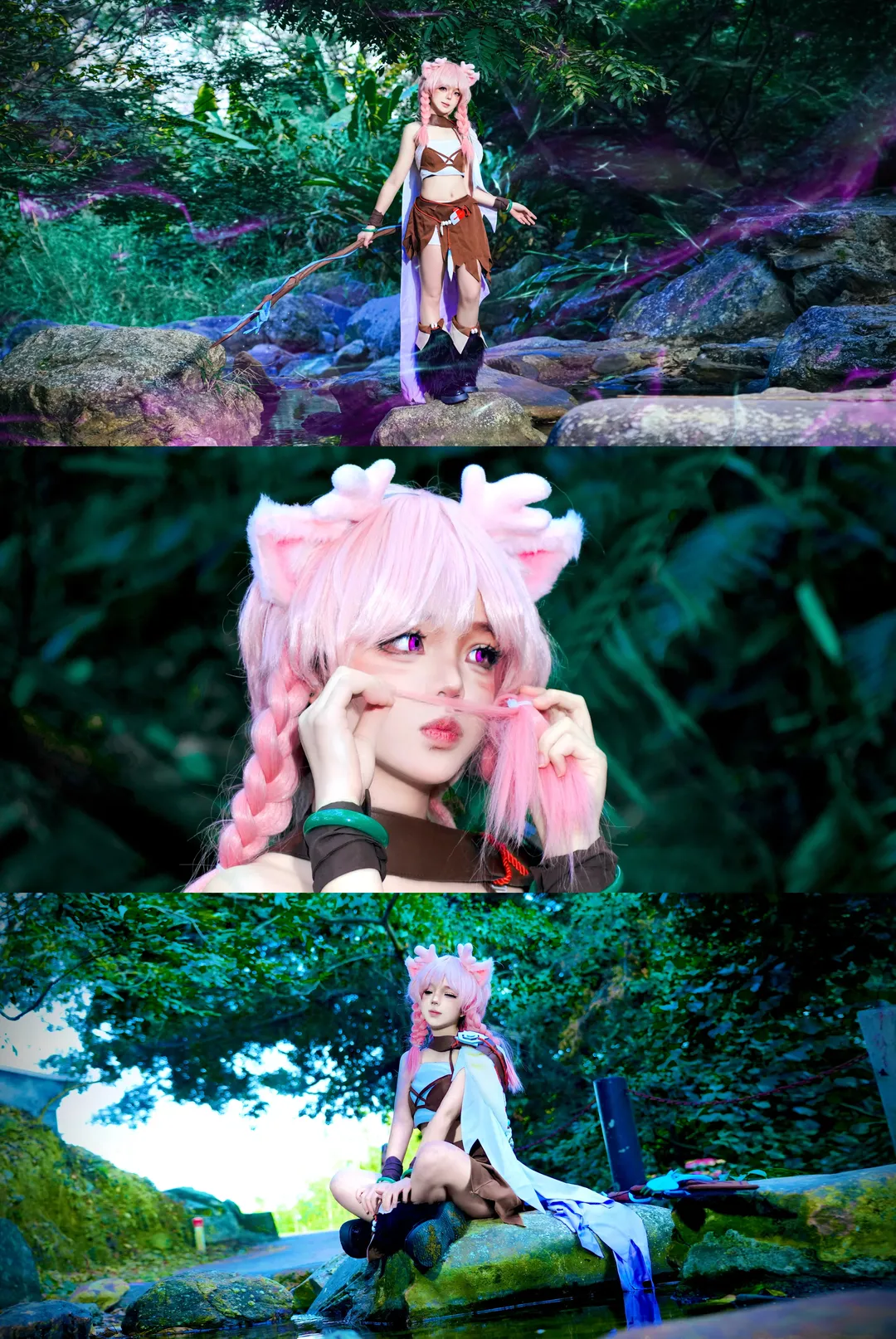 魔法少女, 王者荣耀, 瑶cos, cosplay正片, 森林户外cos - 第4张