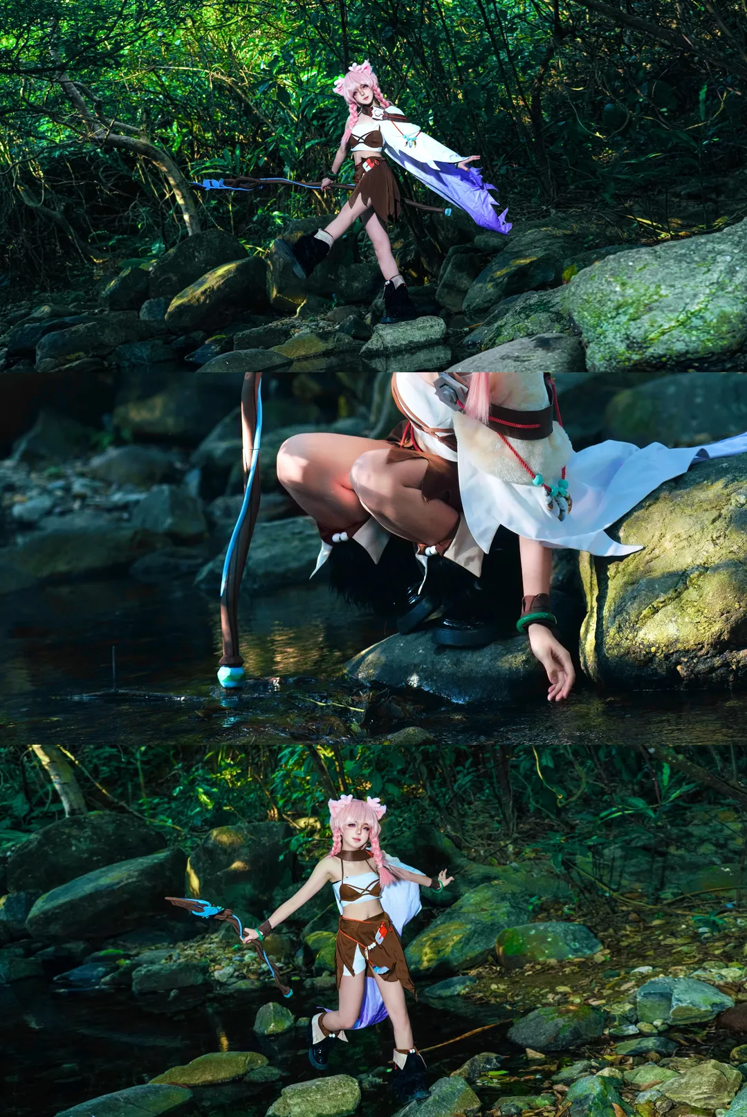 魔法少女, 王者荣耀, 瑶cos, cosplay正片, 森林户外cos - 第5张
