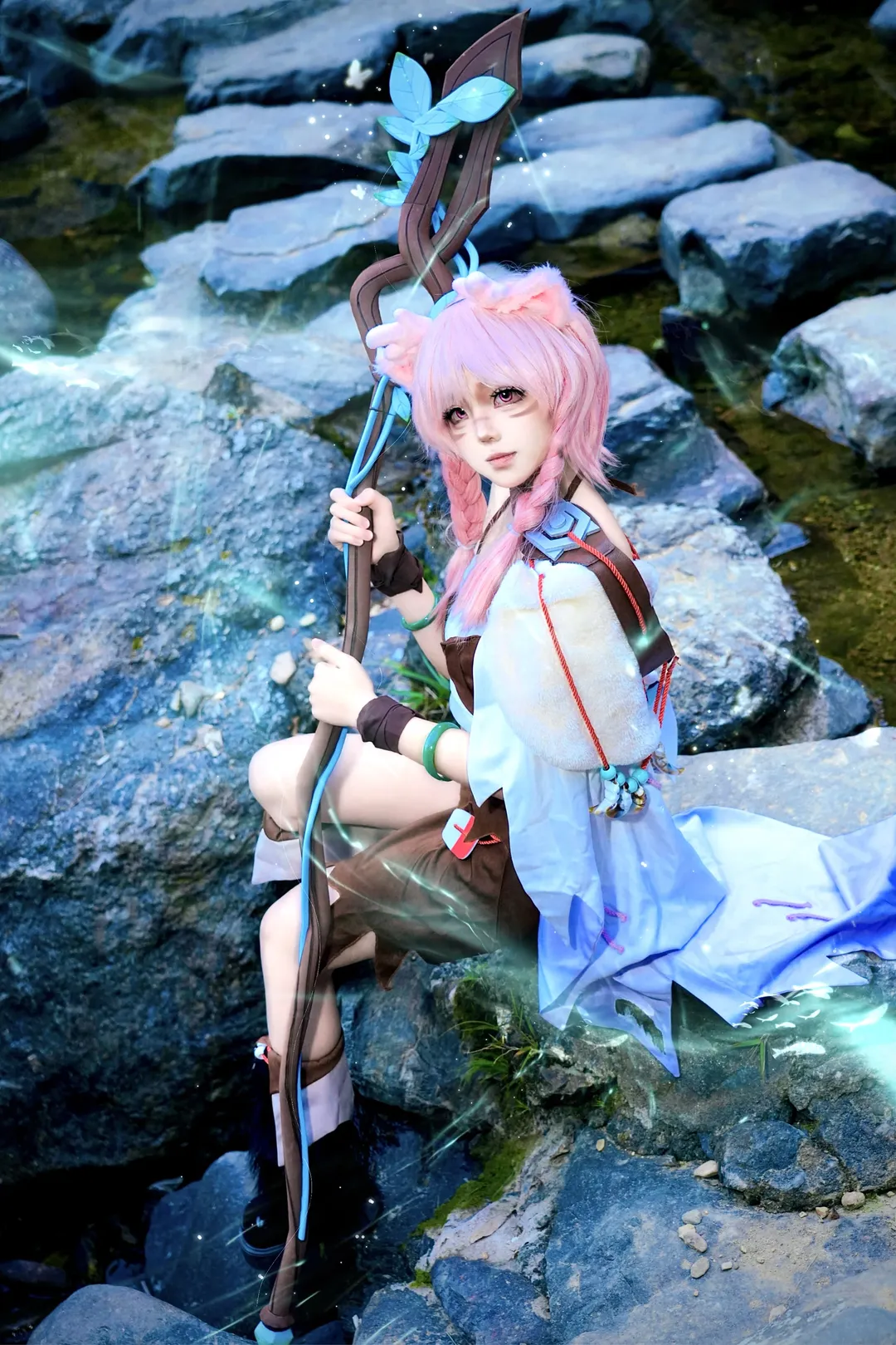 魔法少女, 王者荣耀, 瑶cos, cosplay正片, 森林户外cos - 第9张