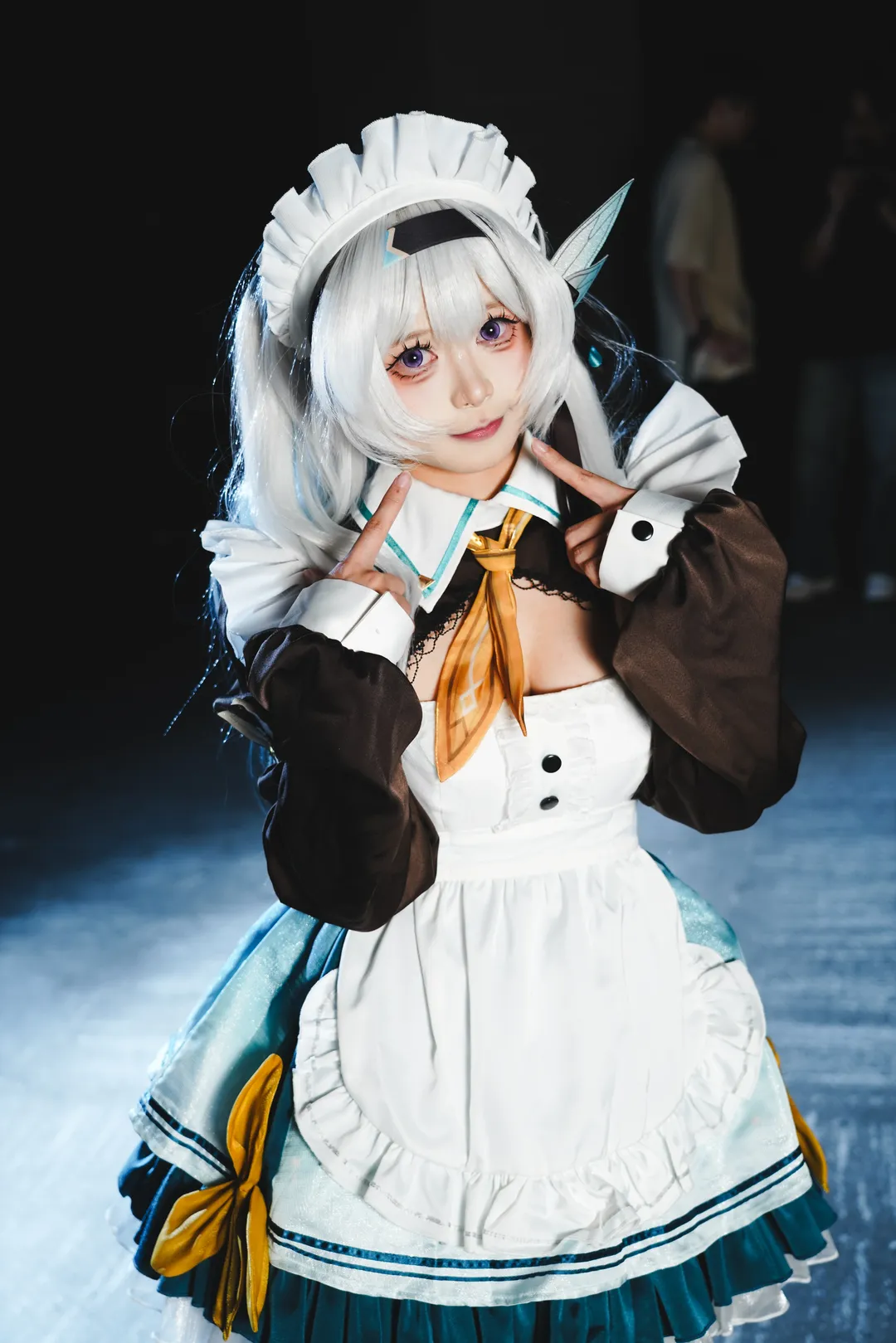 崩坏星穹铁道, 萤火虫漫展, 流萤cos, cosplay返图, 女仆cos - 第1张