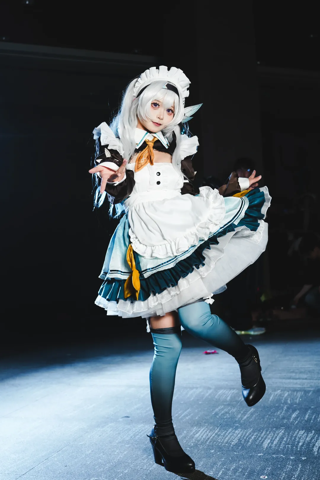 崩坏星穹铁道, 萤火虫漫展, 流萤cos, cosplay返图, 女仆cos