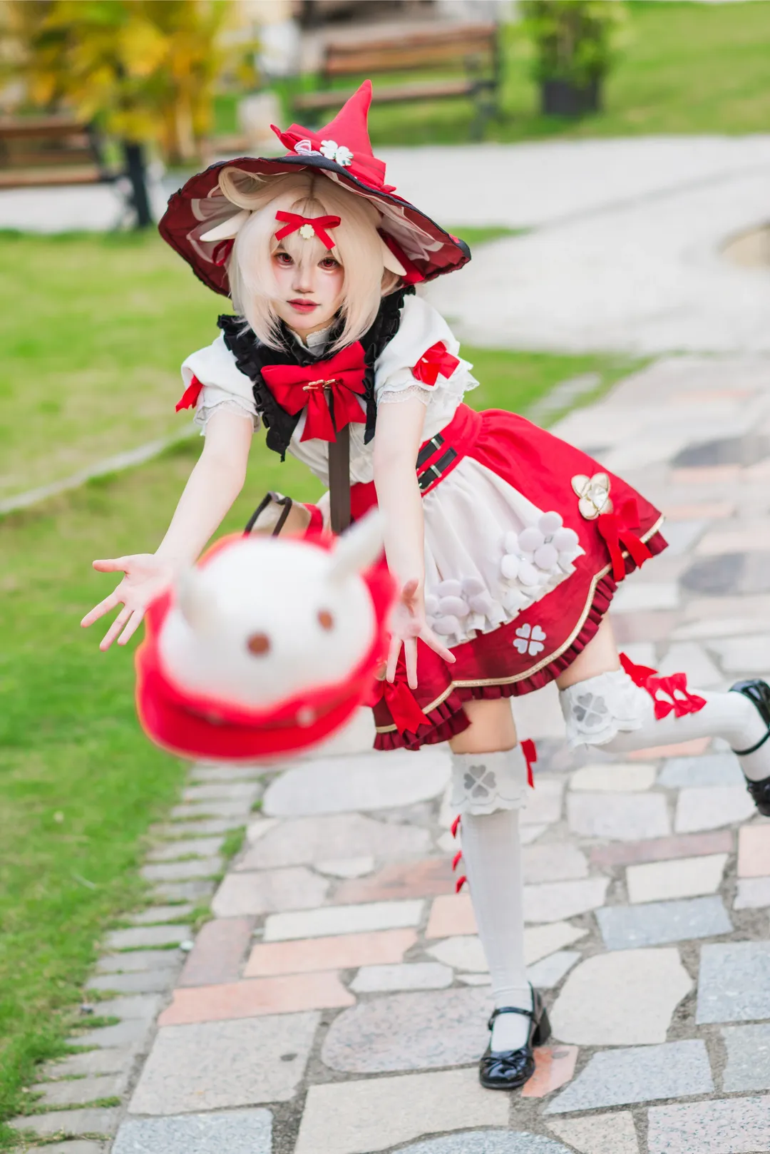 原神, 可莉cos, 二次元cosplay, 外景摄影, 原神cos - 第1张