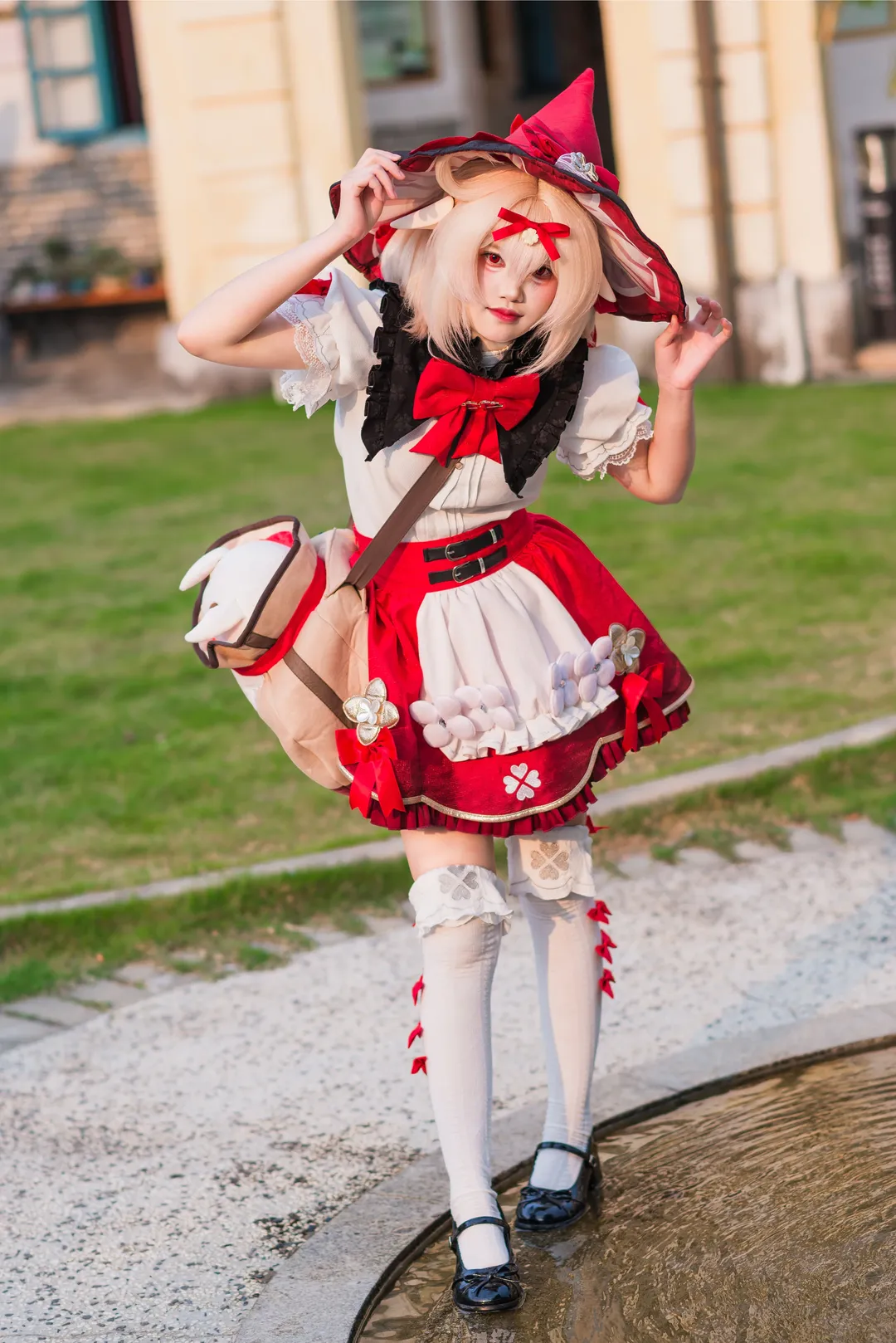 原神, 可莉cos, 二次元cosplay, 外景摄影, 原神cos