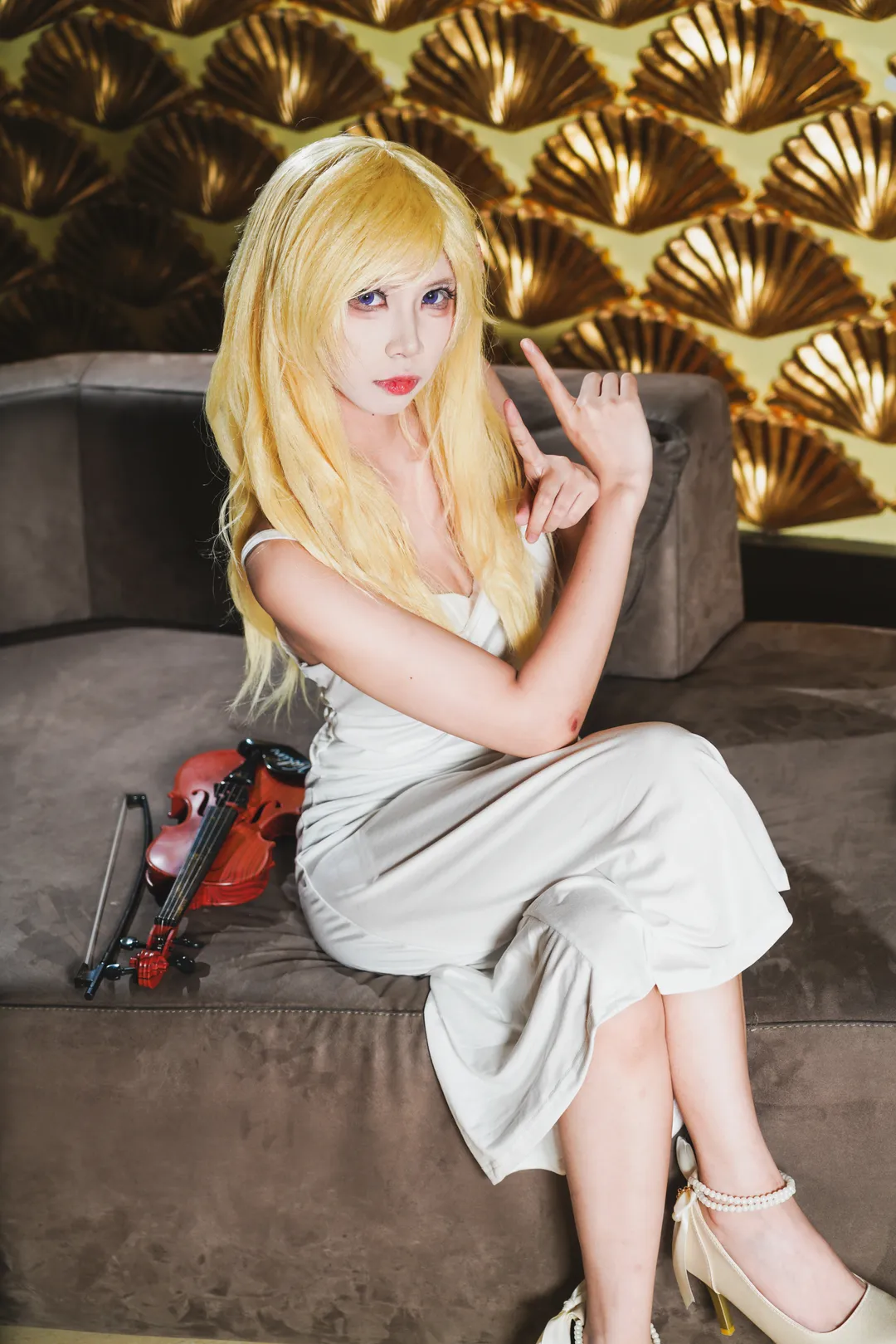 人像摄影, cosplay日常, 宫园薰cos, 四月是你的谎言, 金发造型 - 第5张
