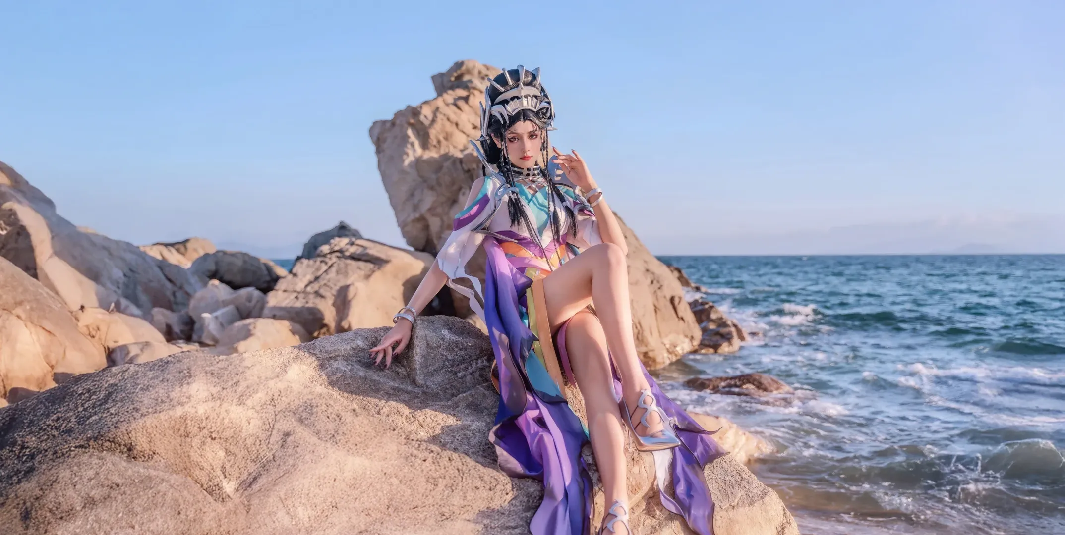 王者荣耀, cosplay摄影, 芈月cos, 深圳海边摄影, 国风动漫