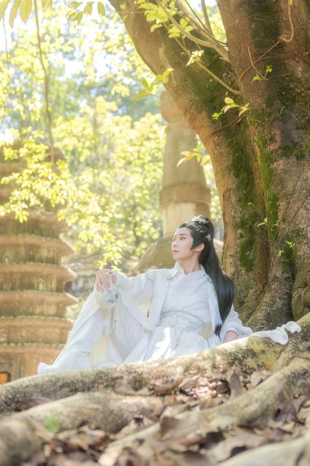 古风摄影, 深圳约拍, 仙侠cos, 巴啦啦小魔仙取景地, 白衣古装 - 第5张
