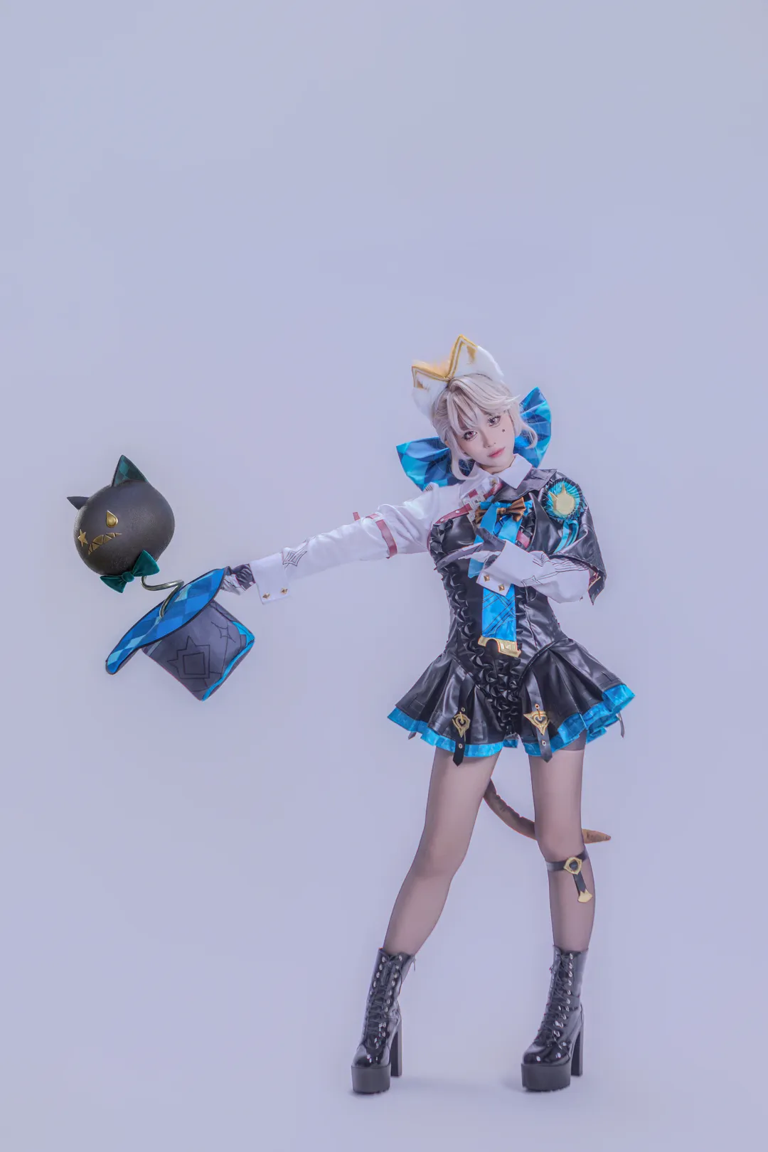 Genshin Impact, Lynette Cosplay, Studio shoot, Cosplay photography, Magician costume - Image 1