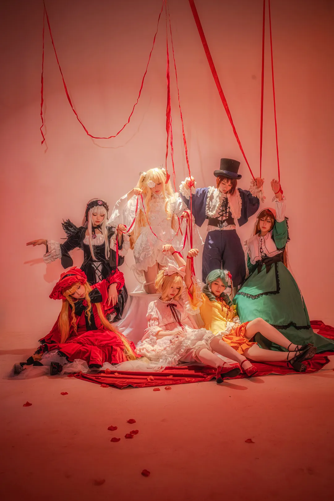 Lolita fashion, Rozen Maiden, Rozen Maiden cosplay, Cosplay group photo, Group photography