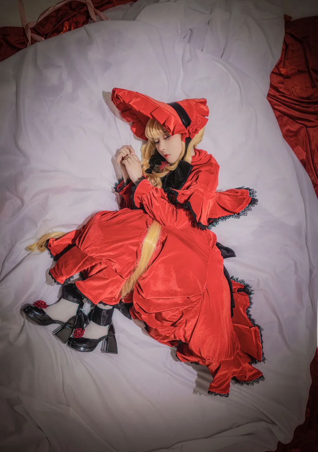 cosplay正片, 蔷薇少女, 复古哥特风, 真红cos, 水银灯cos - 第2张
