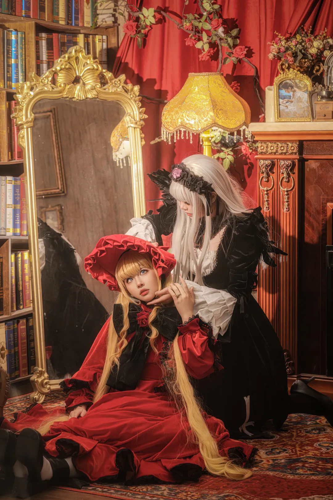 cosplay正片, 蔷薇少女, 复古哥特风, 真红cos, 水银灯cos - 第4张