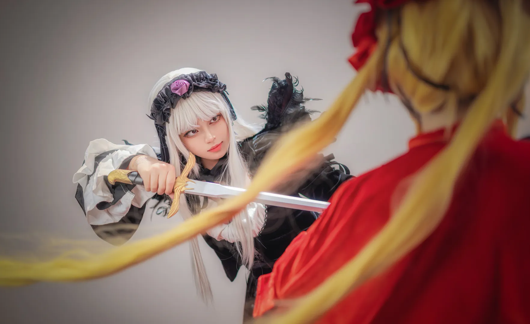 cosplay摄影, 哥特风cos, 蔷薇少女, 真红cos, 水银灯cos - 第1张