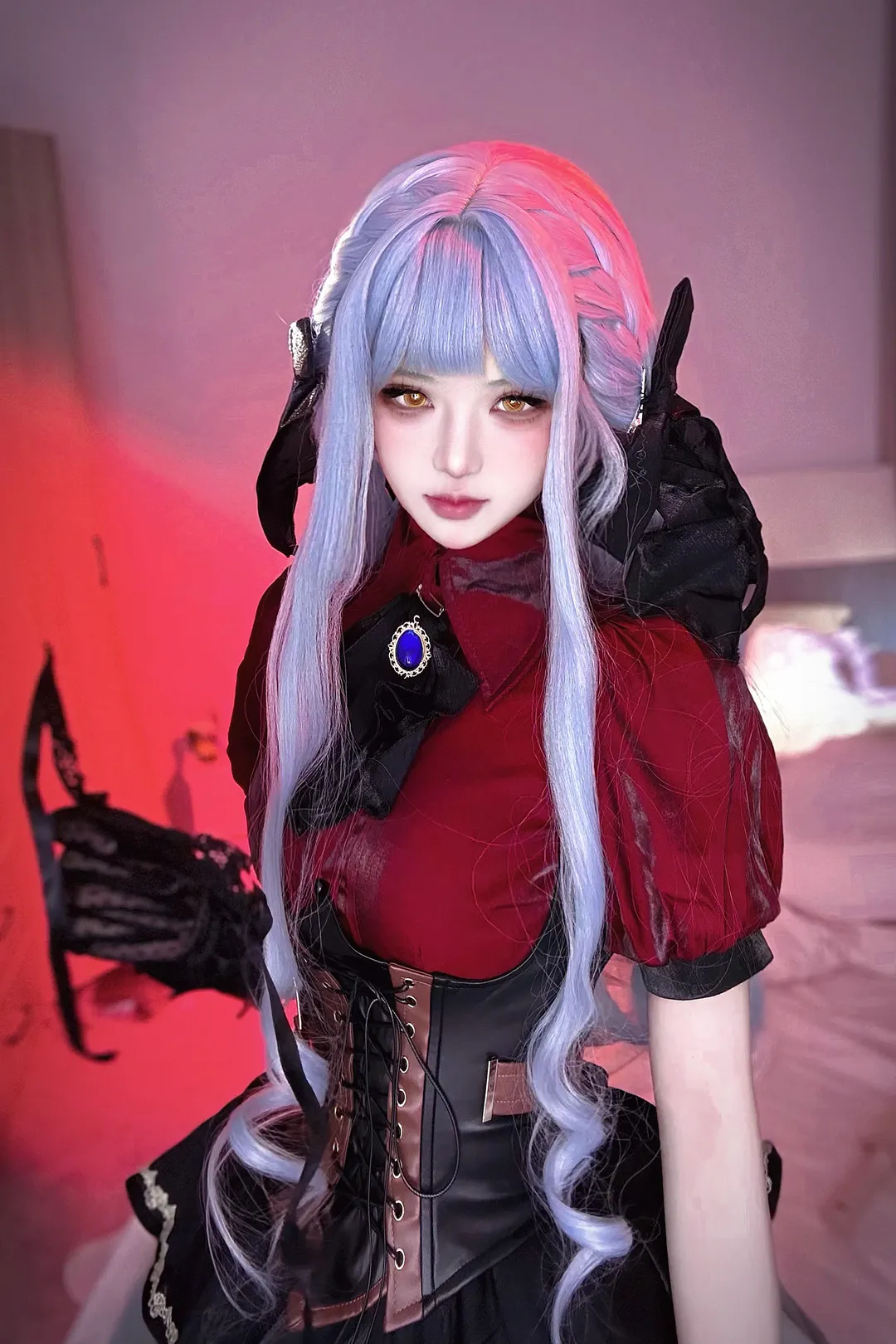 丰川祥子cos, Ave Mujica, MyGO!!!!!, 银发金瞳, 哥特风Cosplay