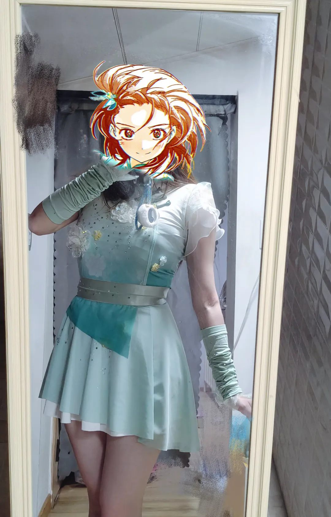 コスプレ試着, 結束いのり コスプレ, メダリスト, カンフーナルキッソス, ウィッグ試着