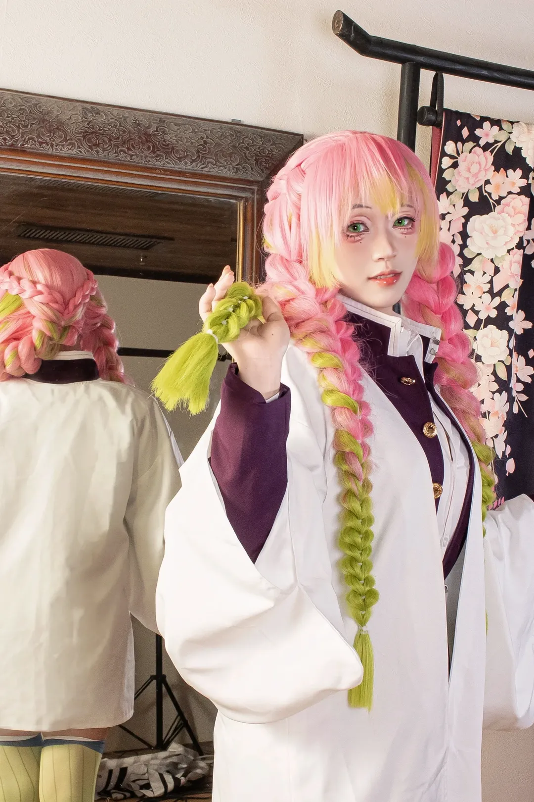 キャラクター再現, コスプレ, 二次元撮影, 鬼滅の刃, 甘露寺蜜璃コスプレ - 4枚目
