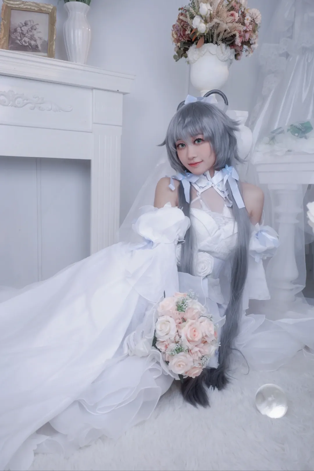 二次元摄影, 洛天依cos, 洛天依, 花嫁cos, Cosplay正片 - 第4张