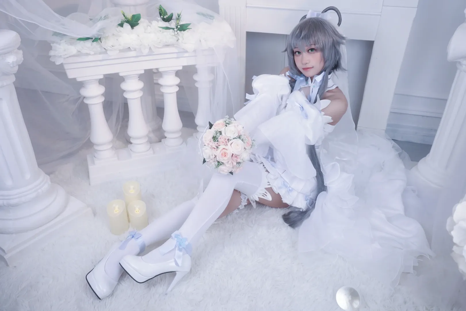 二次元摄影, 洛天依cos, 洛天依, 花嫁cos, Cosplay正片 - 第6张