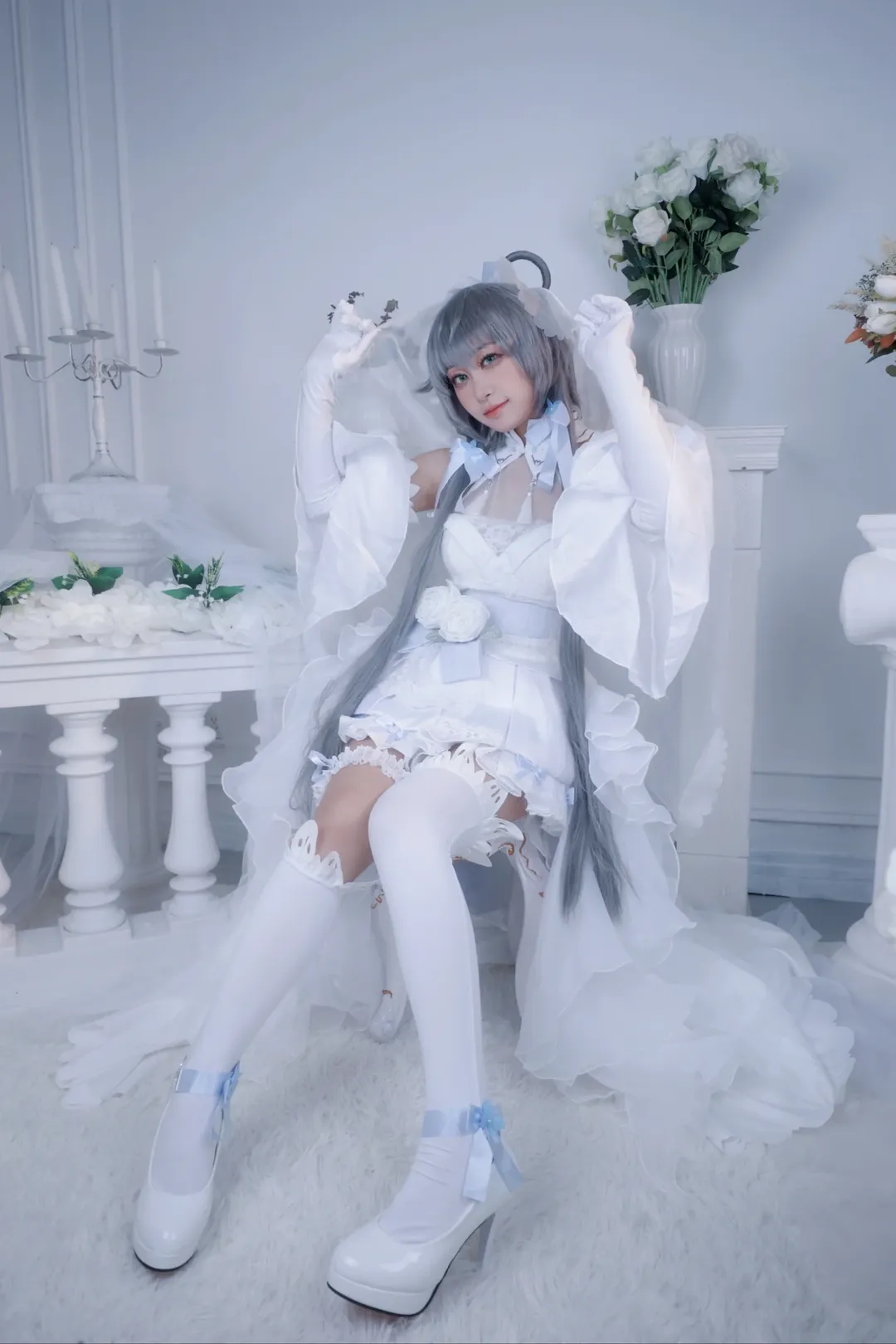 二次元摄影, 洛天依cos, 洛天依, 花嫁cos, Cosplay正片 - 第7张