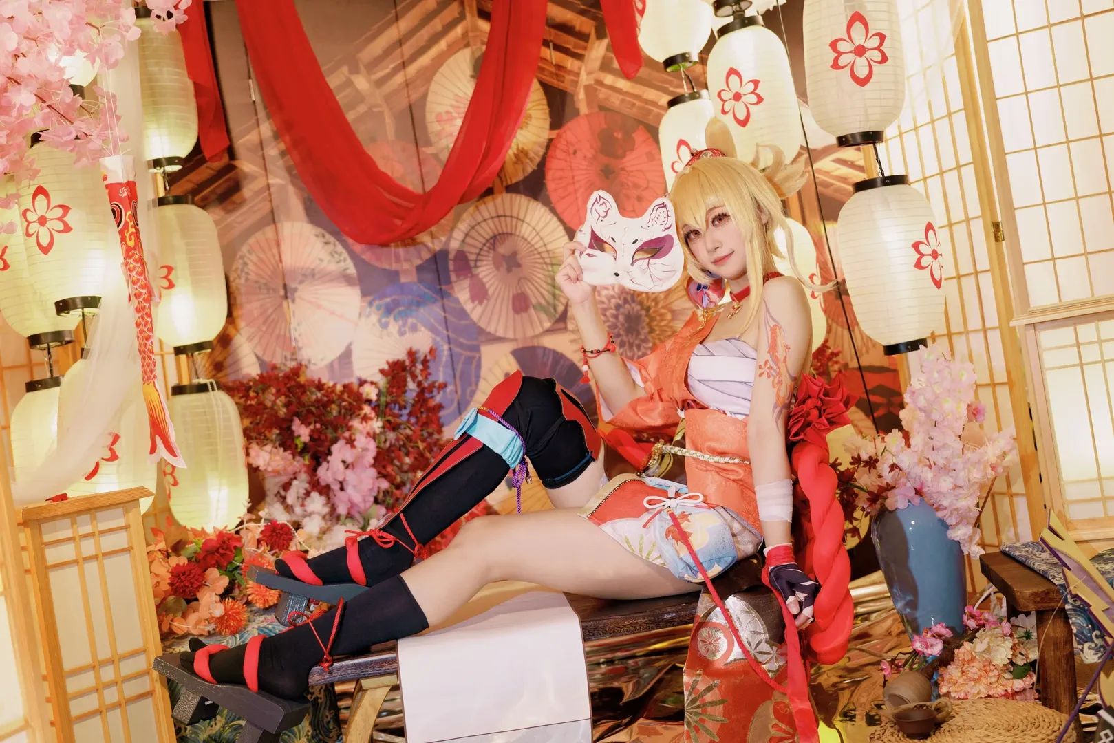 原神, cosplay, 和风摄影, 宵宫cos, 游戏角色cos - 第4张