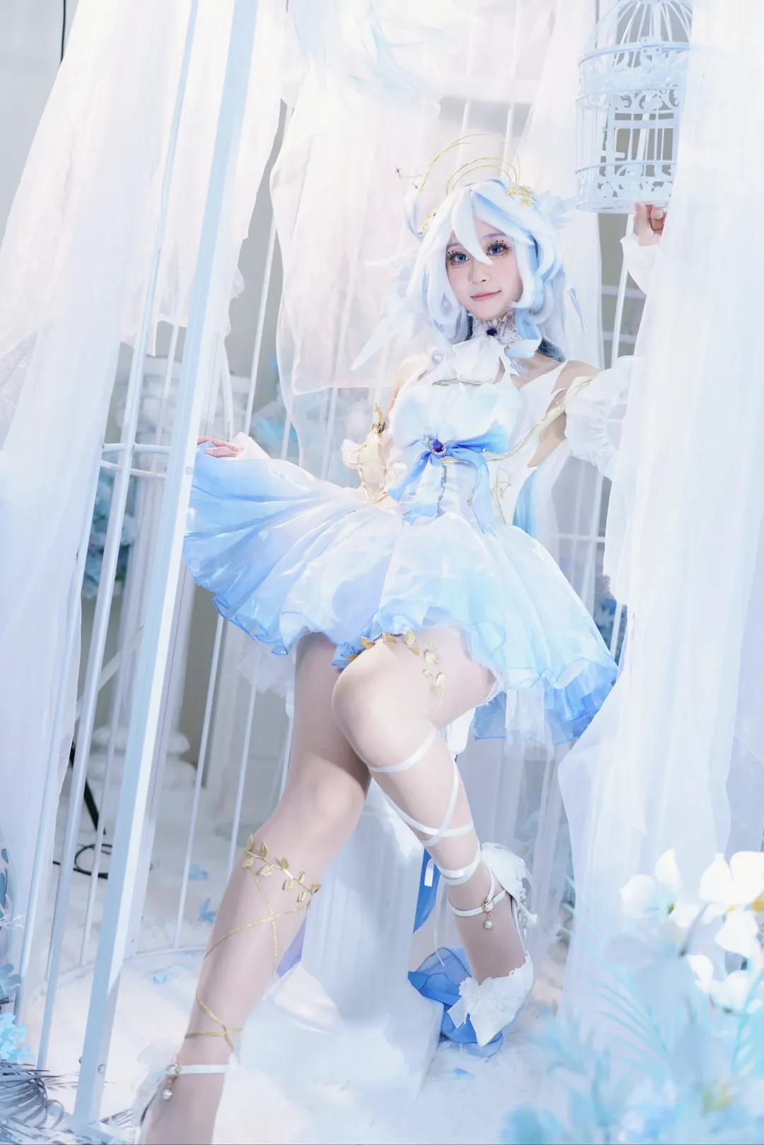 原神, cosplay, 芙卡洛斯cos, 圣音同人, 笼中雀