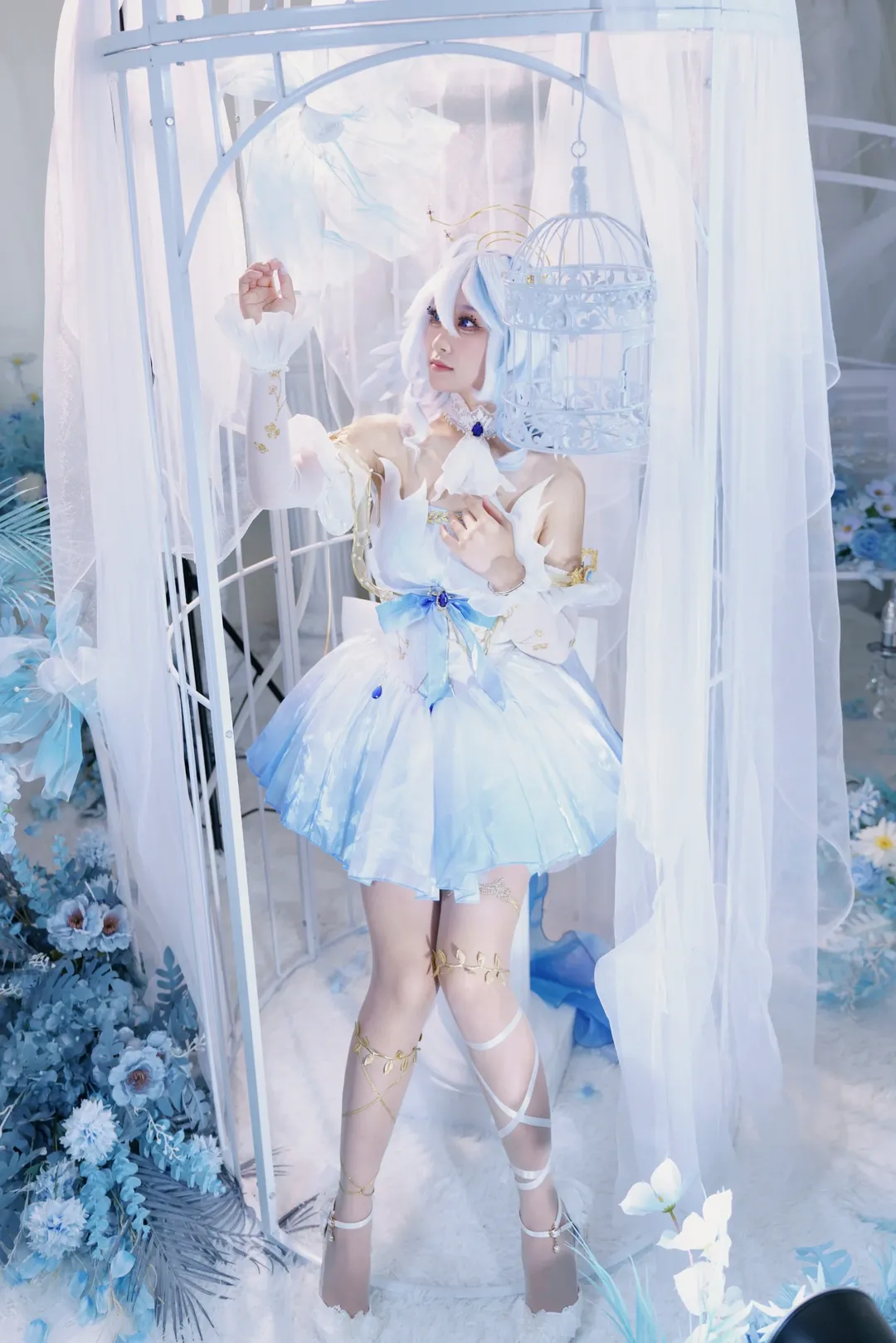 原神, cosplay, 芙卡洛斯cos, 圣音同人, 笼中雀 - 第3张