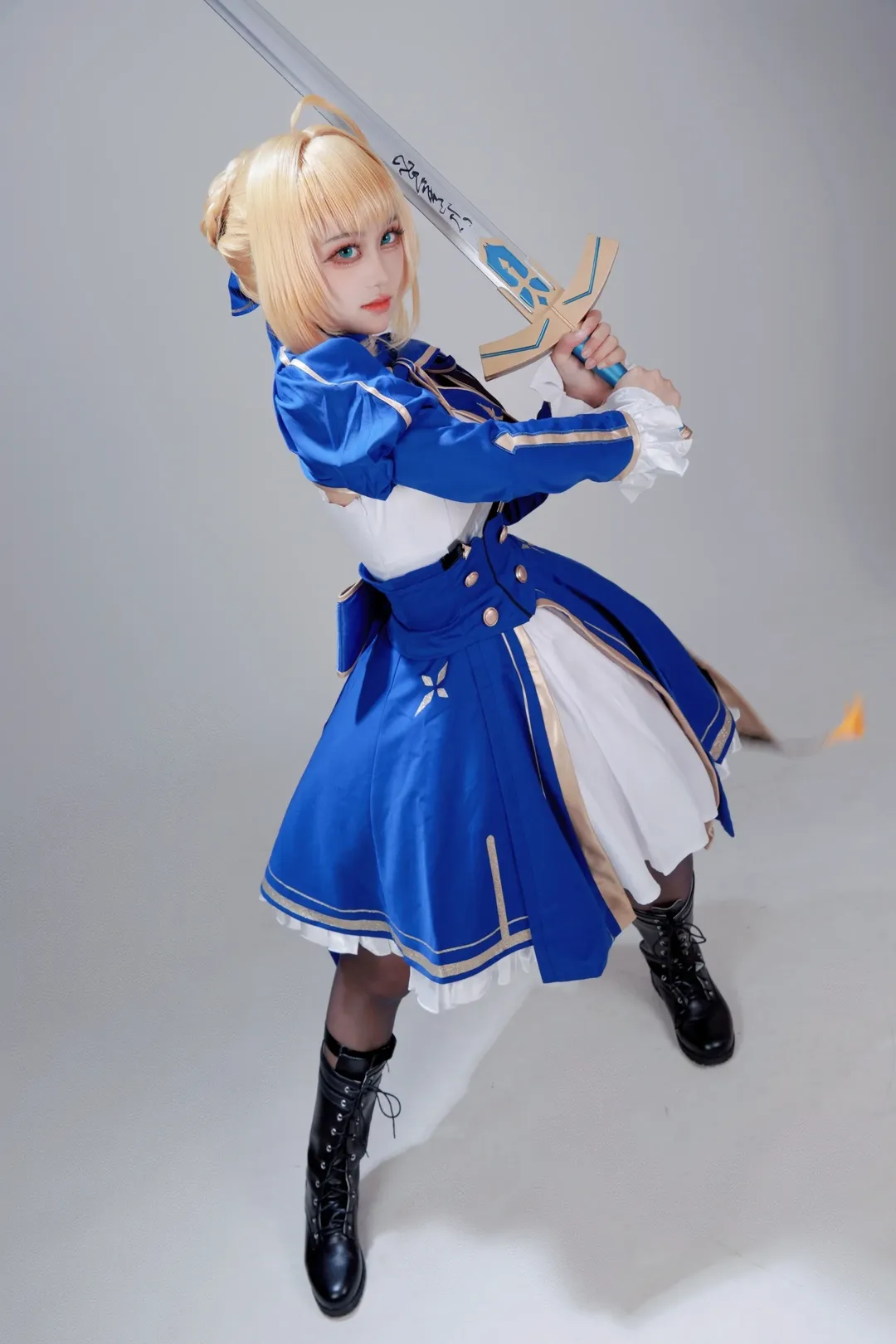 cosplay, 崩坏星穹铁道, 金发少女, sabercos, 蓝金战袍 - 第2张
