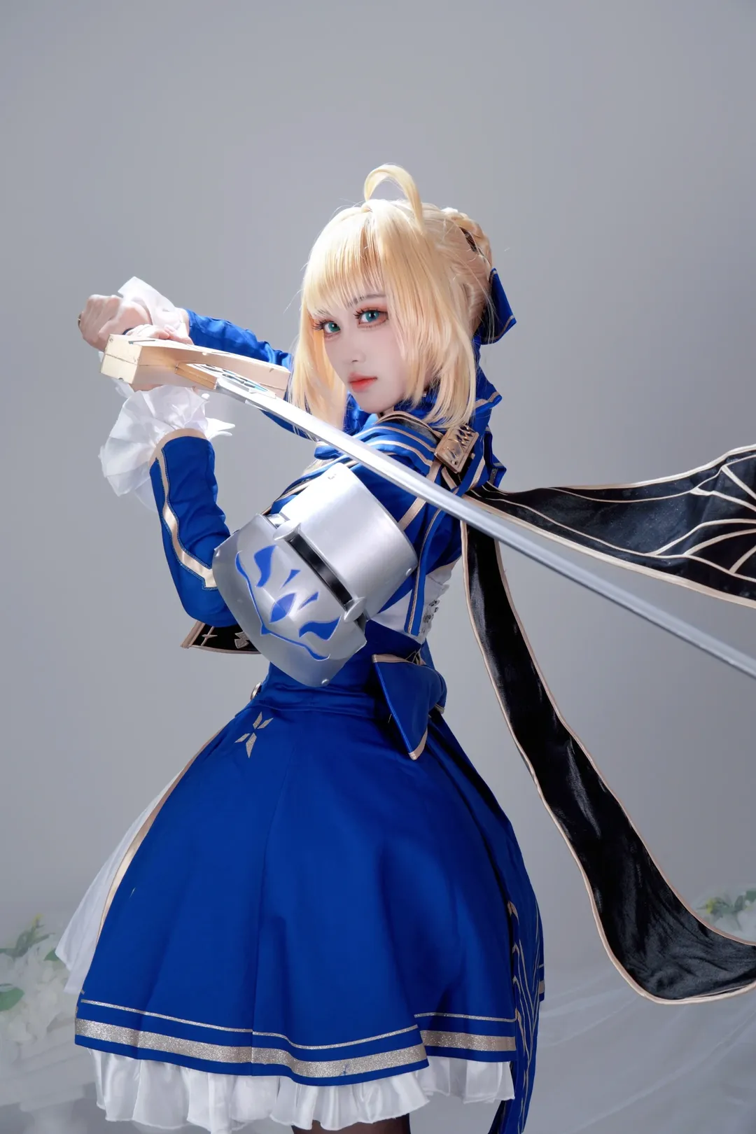 cosplay, 崩坏星穹铁道, 金发少女, sabercos, 蓝金战袍 - 第4张