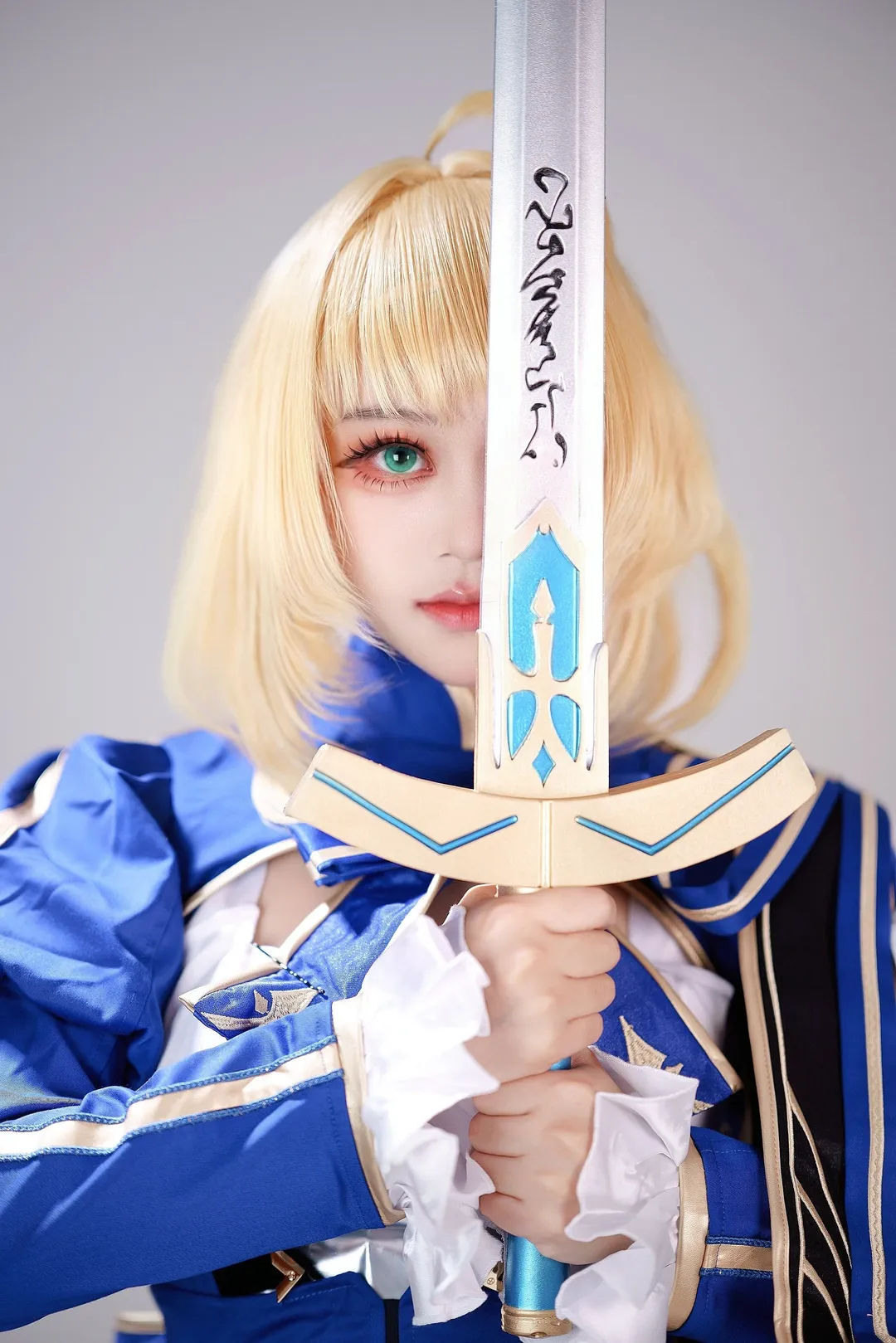 cosplay, 崩坏星穹铁道, 金发少女, sabercos, 蓝金战袍 - 第6张