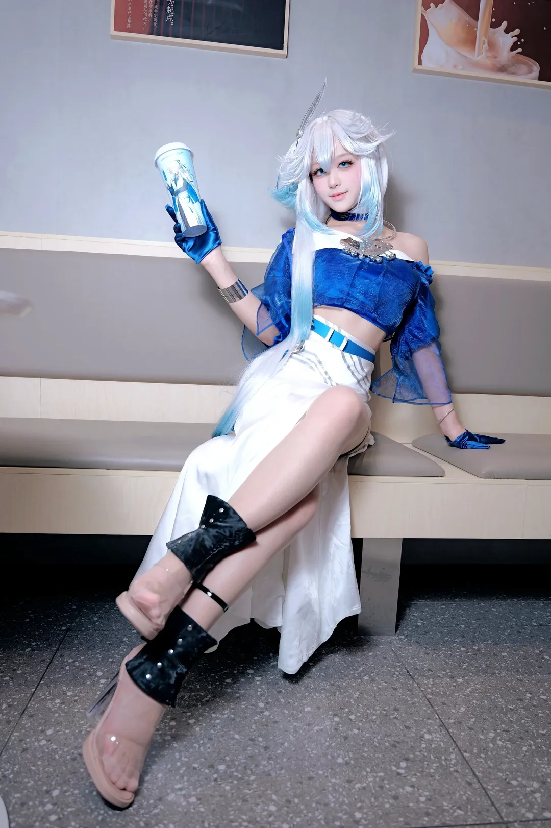 崩坏星穹铁道, 爻光cos, 茶百道联动, cosplay日常, 二次元外拍 - 第1张