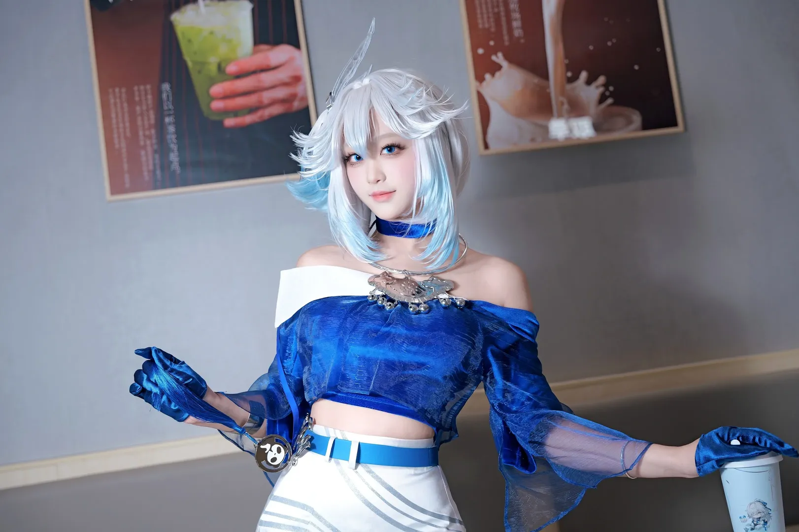 崩坏星穹铁道, 爻光cos, 茶百道联动, cosplay日常, 二次元外拍 - 第7张