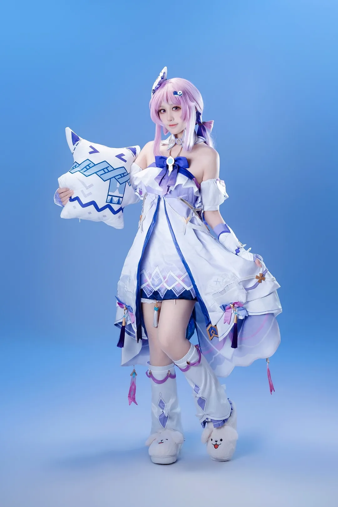 原神, シトラリ コスプレ, 二次元コスプレ, 青と白のコーデ, コスプレ撮影シェア