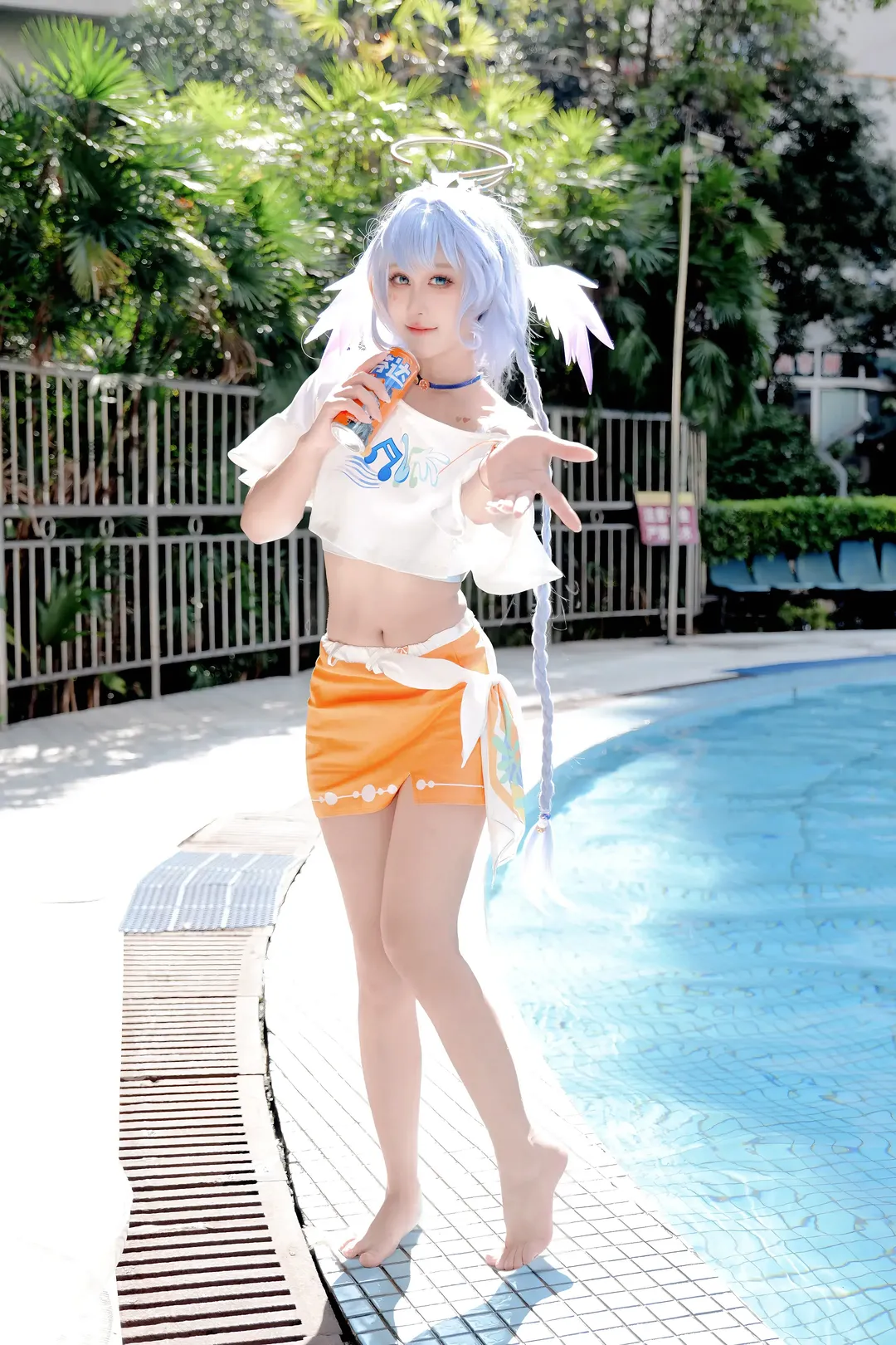 崩壊：スターレイル, ロビン コスプレ, 水着コスプレ, 重慶二次元撮影, 夏の涼しげコーデ - 1枚目