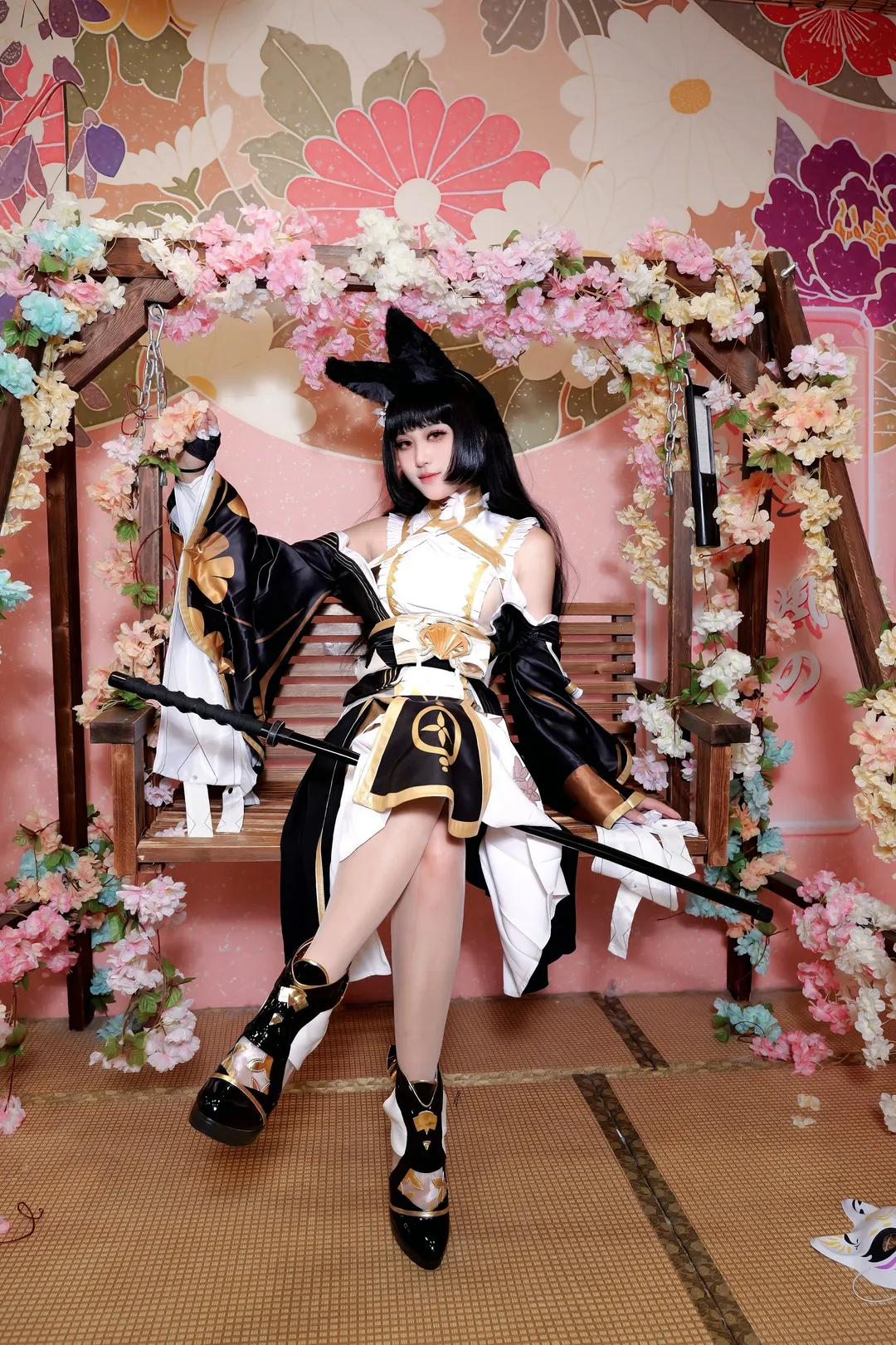 绝区零, 星见雅cos, cosplay摄影, 和风cosplay, 银庭花信