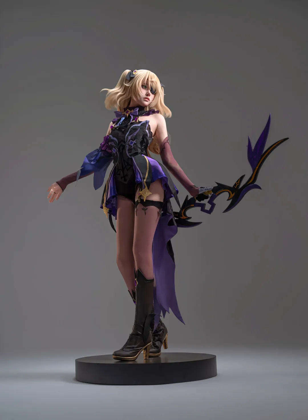 原神, cosplay摄影, 菲谢尔cos, 棚拍cos, 断罪皇女