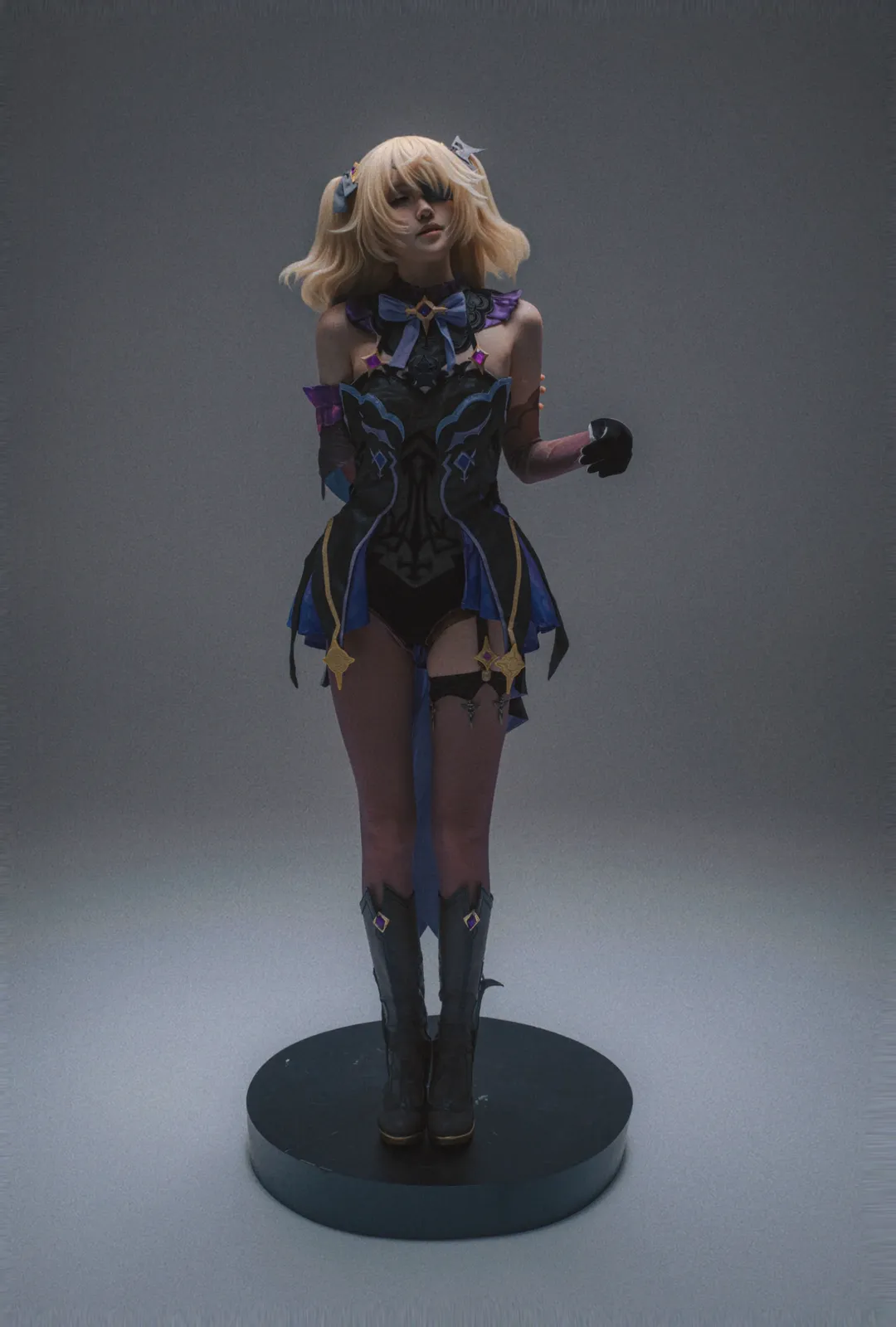 原神, cosplay攝影, 菲謝爾cos, 棚拍cos, 斷罪皇女 - 第2張