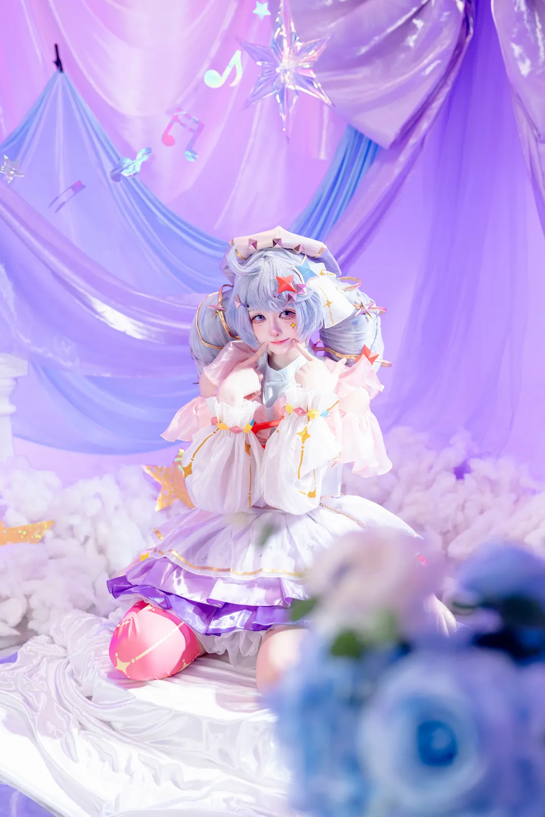 夢幻的なメイクとスタイリング, 二次元コスプレ, 実景スタジオ撮影, リーグ・オブ・レジェンド, グウェンコスプレ - 2枚目