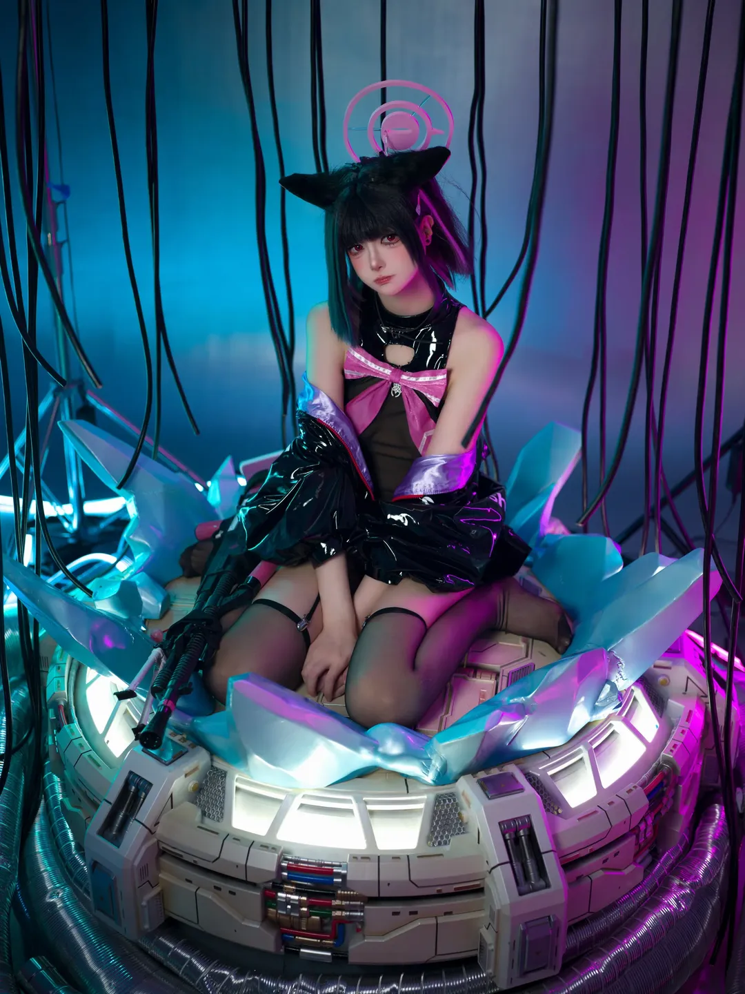 Blue Archive, Cyberpunk, Kyoyama Kazusa cosplay, Cosplay photography, ACG Cosplayer
