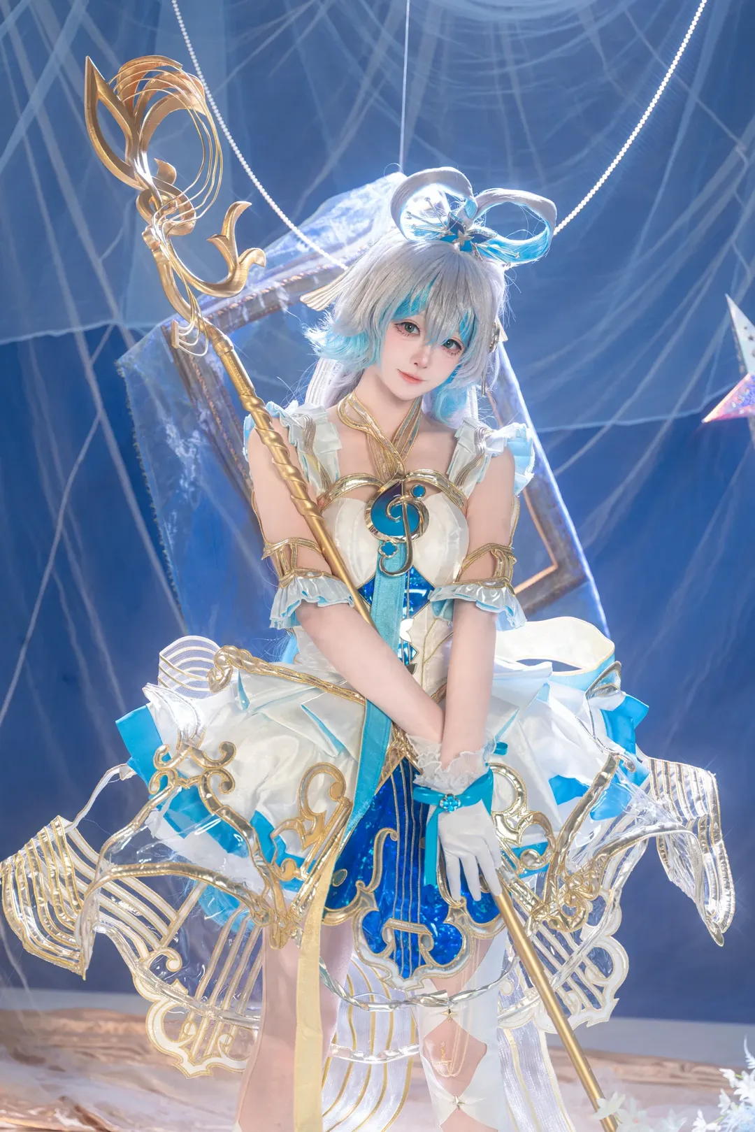 二次元摄影, 洛天依cos, 流光协奏, 实体棚拍摄, 梦幻系cosplay - 第2张