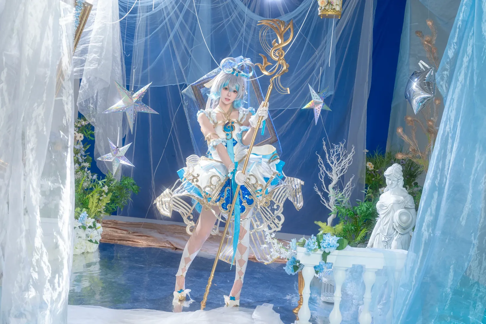 二次元摄影, 洛天依cos, 流光协奏, 实体棚拍摄, 梦幻系cosplay - 第3张