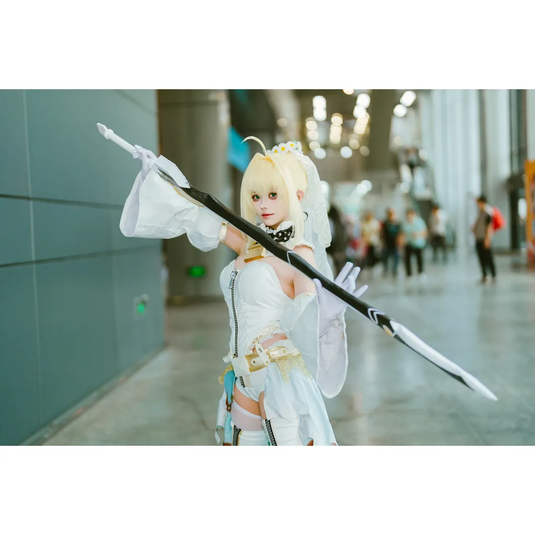 Fate/Grand Order, 漫展返图, 萤火虫漫展, cosplay摄影, 尼禄花嫁cos - 第3张