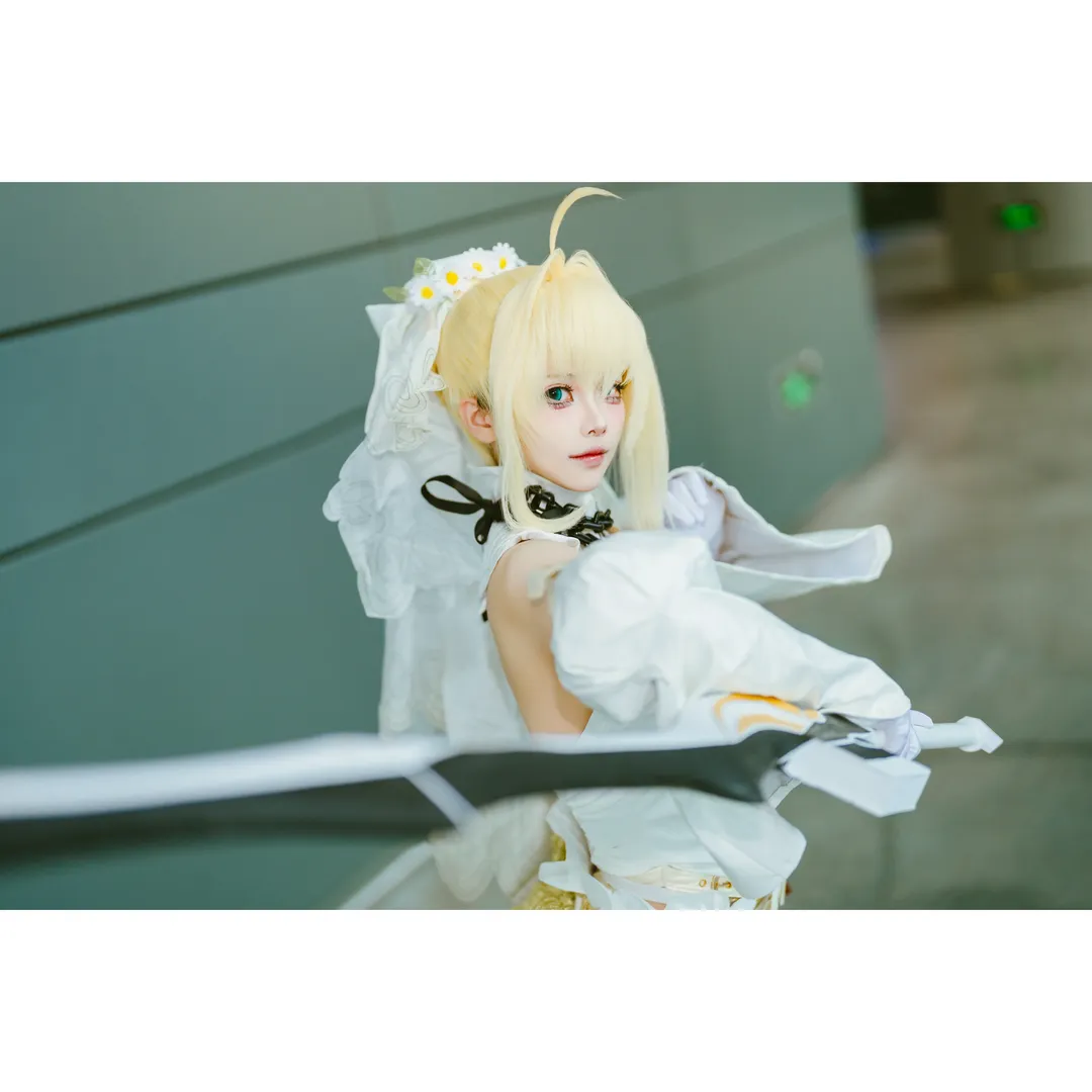 Fate/Grand Order, 漫展返图, 萤火虫漫展, cosplay摄影, 尼禄花嫁cos - 第4张