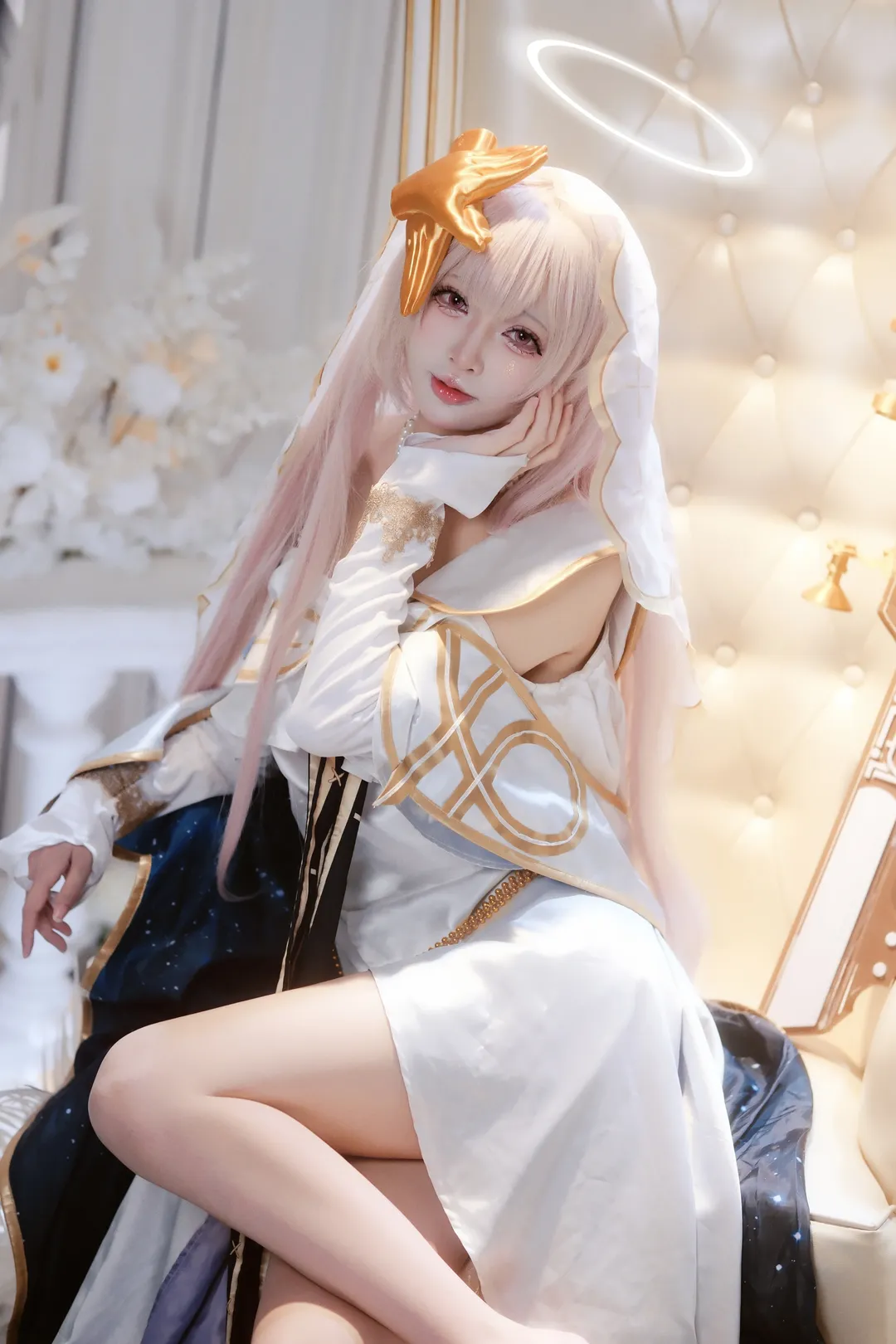 明日方舟, 音律联觉, 蕾缪安cos, 白毛天使cos, 高级感cosplay - 第2张