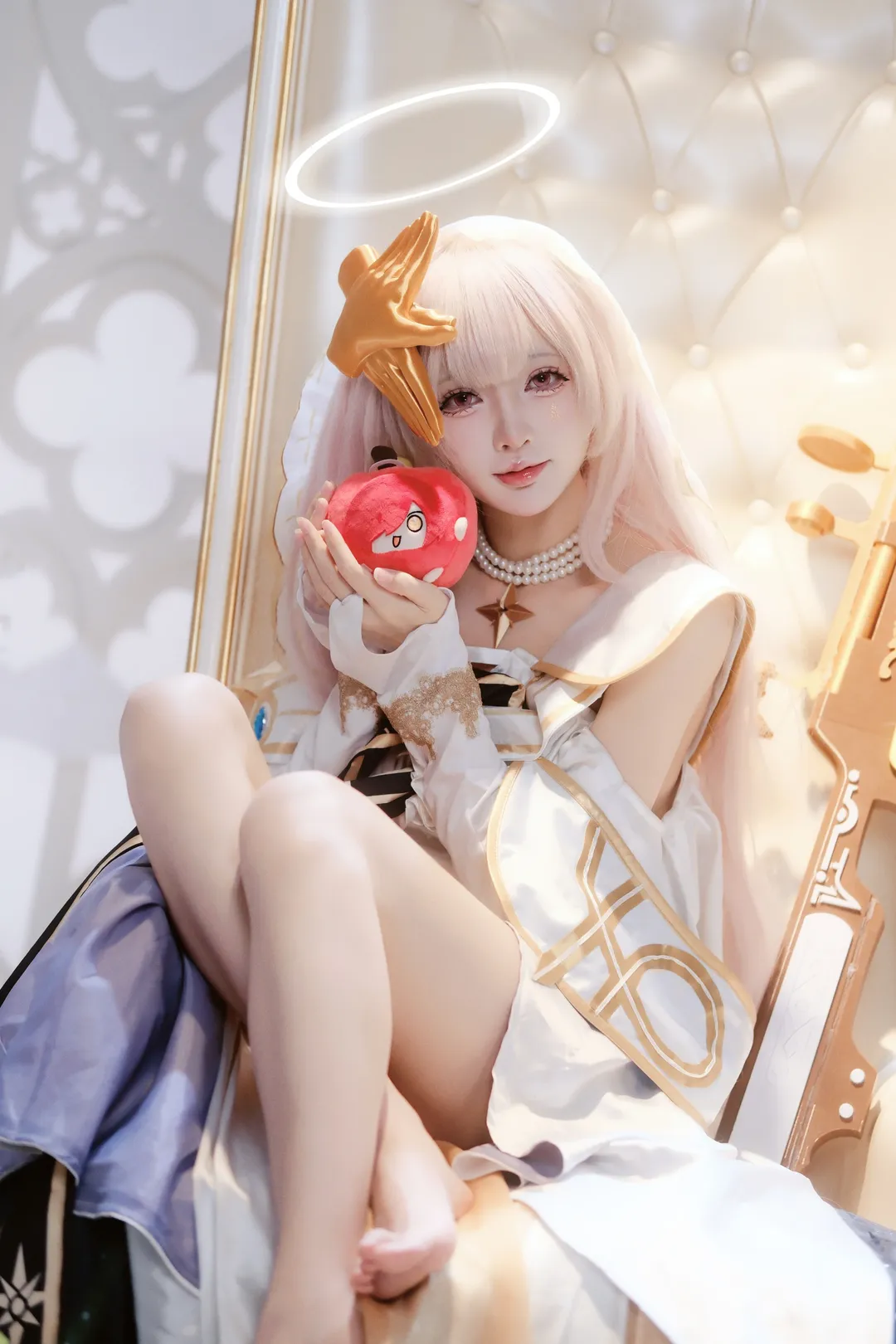 明日方舟, 音律联觉, 蕾缪安cos, 白毛天使cos, 高级感cosplay - 第8张