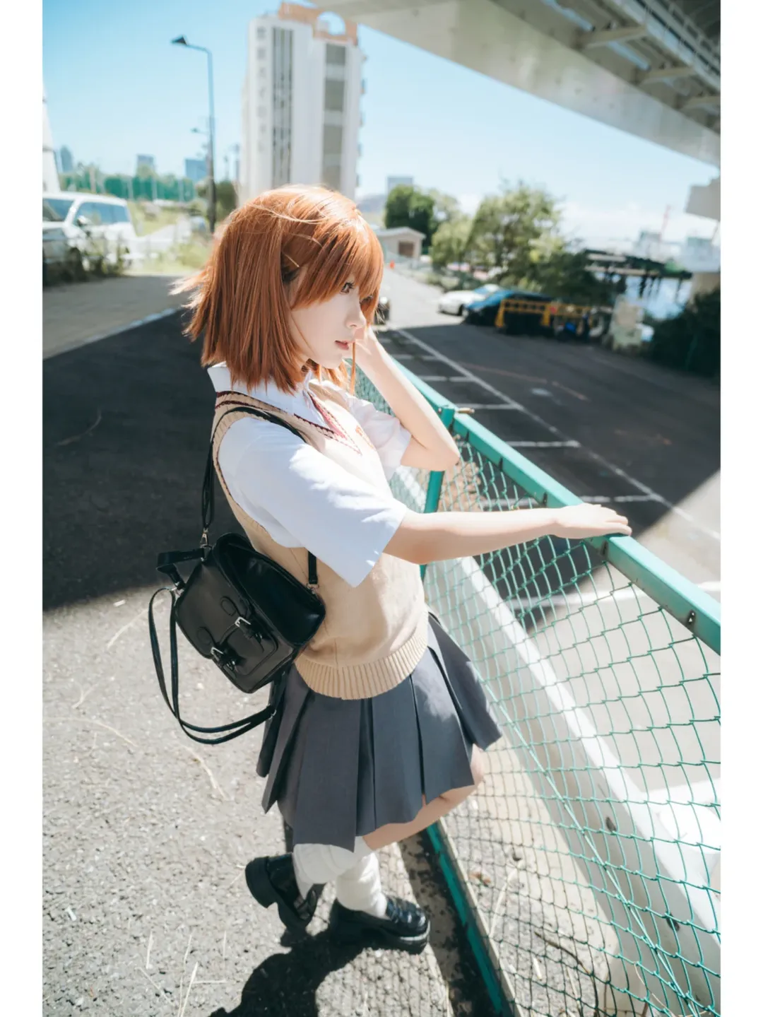 Portrait photography, A Certain Scientific Railgun, Misaka Mikoto cosplay, Street photography, Anime atmosphere
