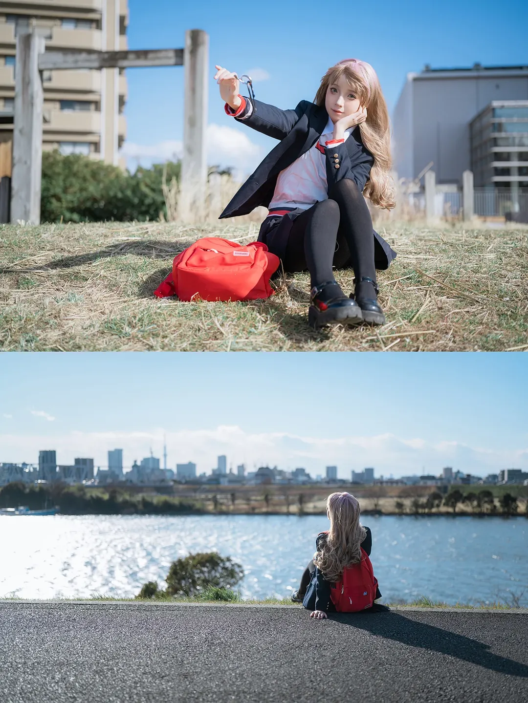 JK制服, ポートレート, コスプレ日常, 日本風スクールスタイル, 江戸川ロケ - 14枚目