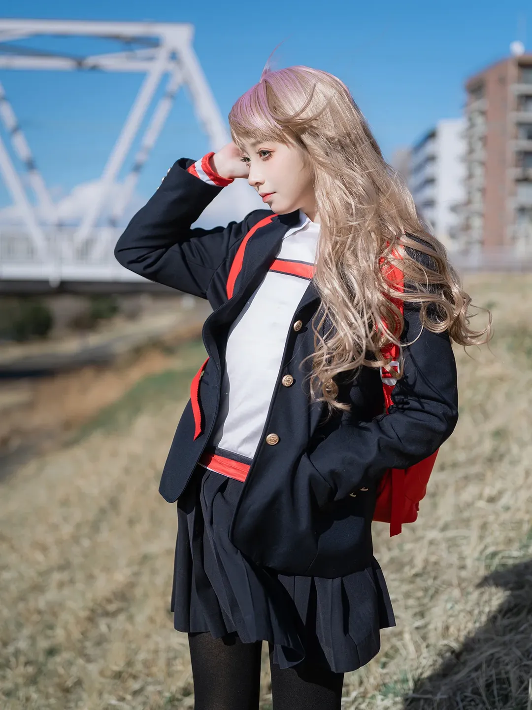 JK制服, ポートレート, コスプレ日常, 日本風スクールスタイル, 江戸川ロケ - 2枚目