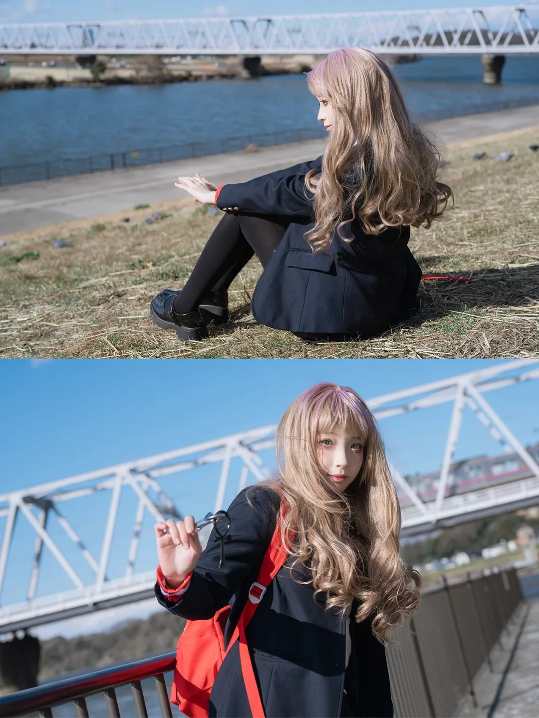 JK制服, ポートレート, コスプレ日常, 日本風スクールスタイル, 江戸川ロケ - 3枚目