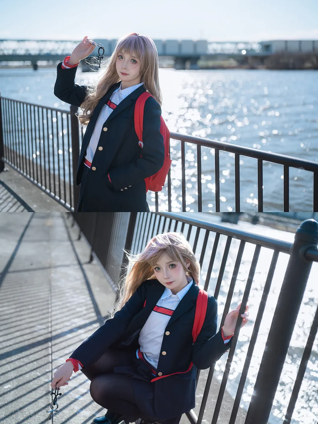 JK制服, ポートレート, コスプレ日常, 日本風スクールスタイル, 江戸川ロケ - 6枚目