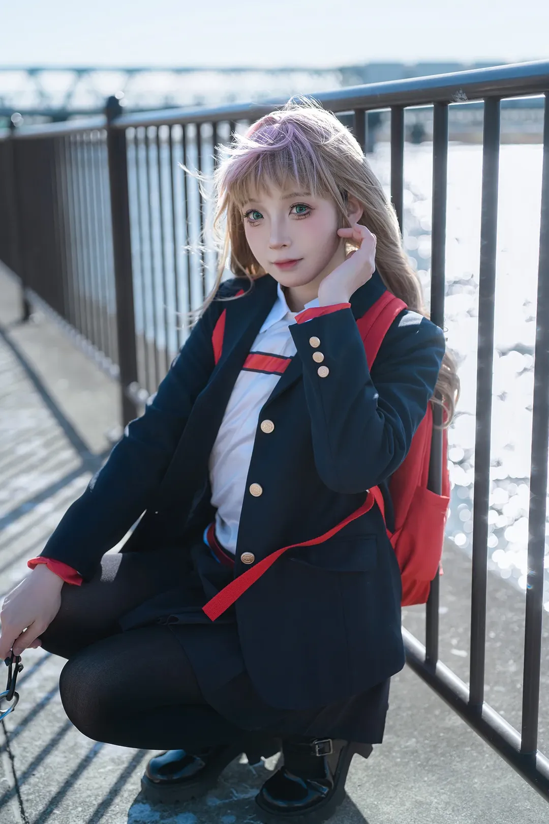 JK制服, ポートレート, コスプレ日常, 日本風スクールスタイル, 江戸川ロケ - 9枚目