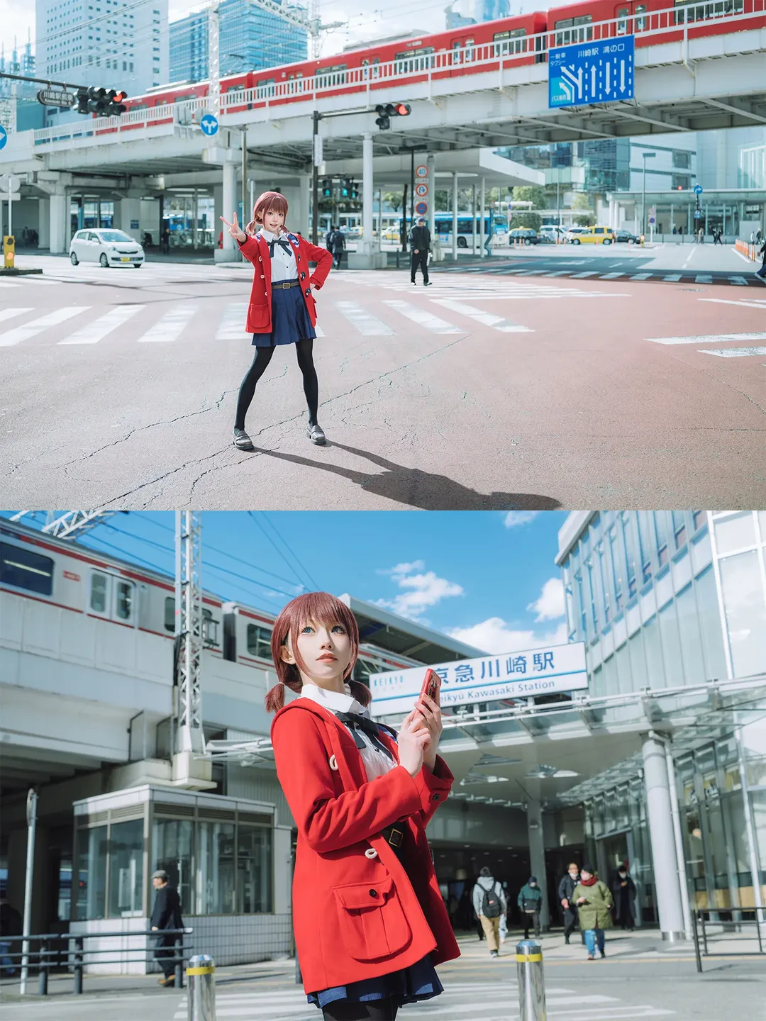 cosplay摄影, 哭泣少女乐队, 井芹仁菜cos, 川崎打卡, 日系街拍 - 第2张